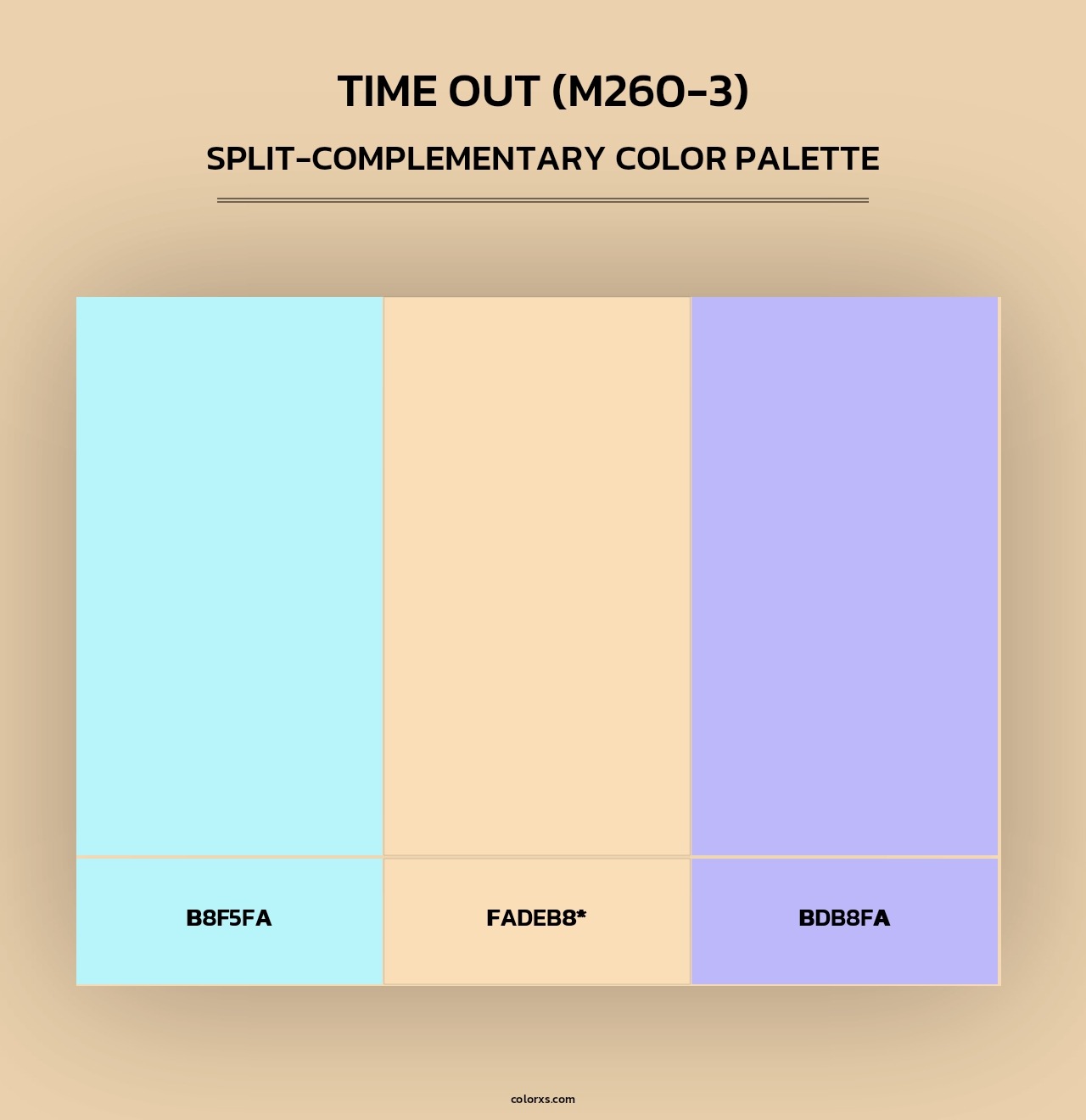 Time Out (M260-3) - Split-Complementary Color Palette