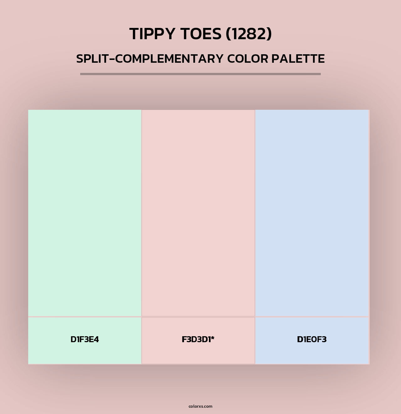 Tippy Toes (1282) - Split-Complementary Color Palette