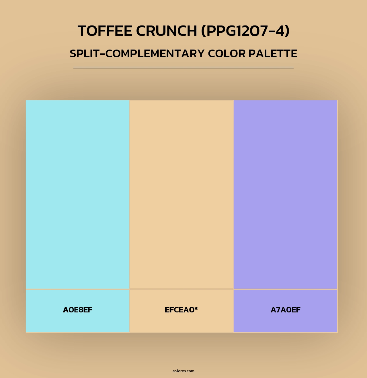 Toffee Crunch (PPG1207-4) - Split-Complementary Color Palette