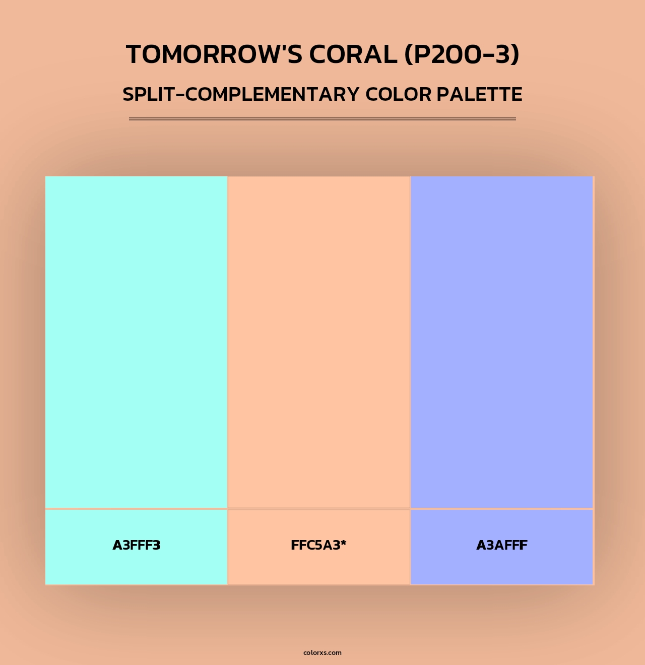 Tomorrow'S Coral (P200-3) - Split-Complementary Color Palette