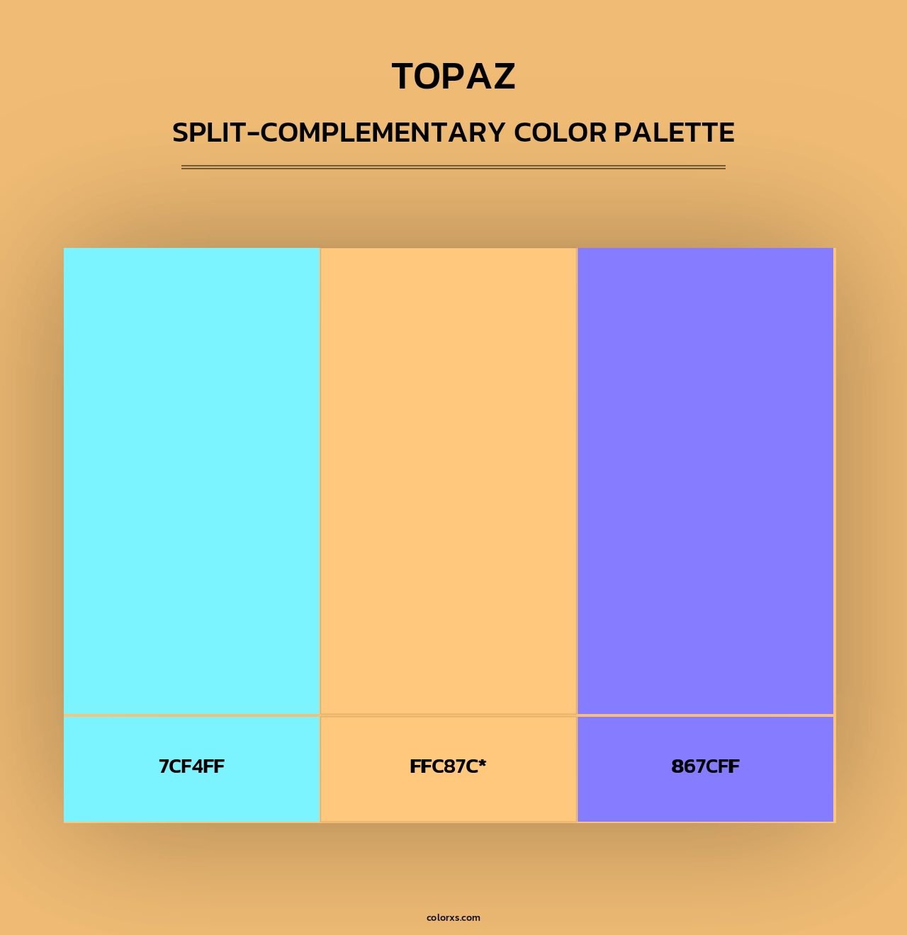 Topaz - Split-Complementary Color Palette
