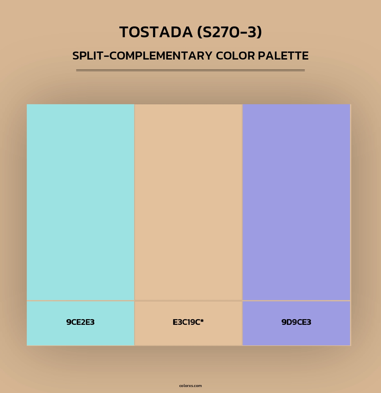 Tostada (S270-3) - Split-Complementary Color Palette