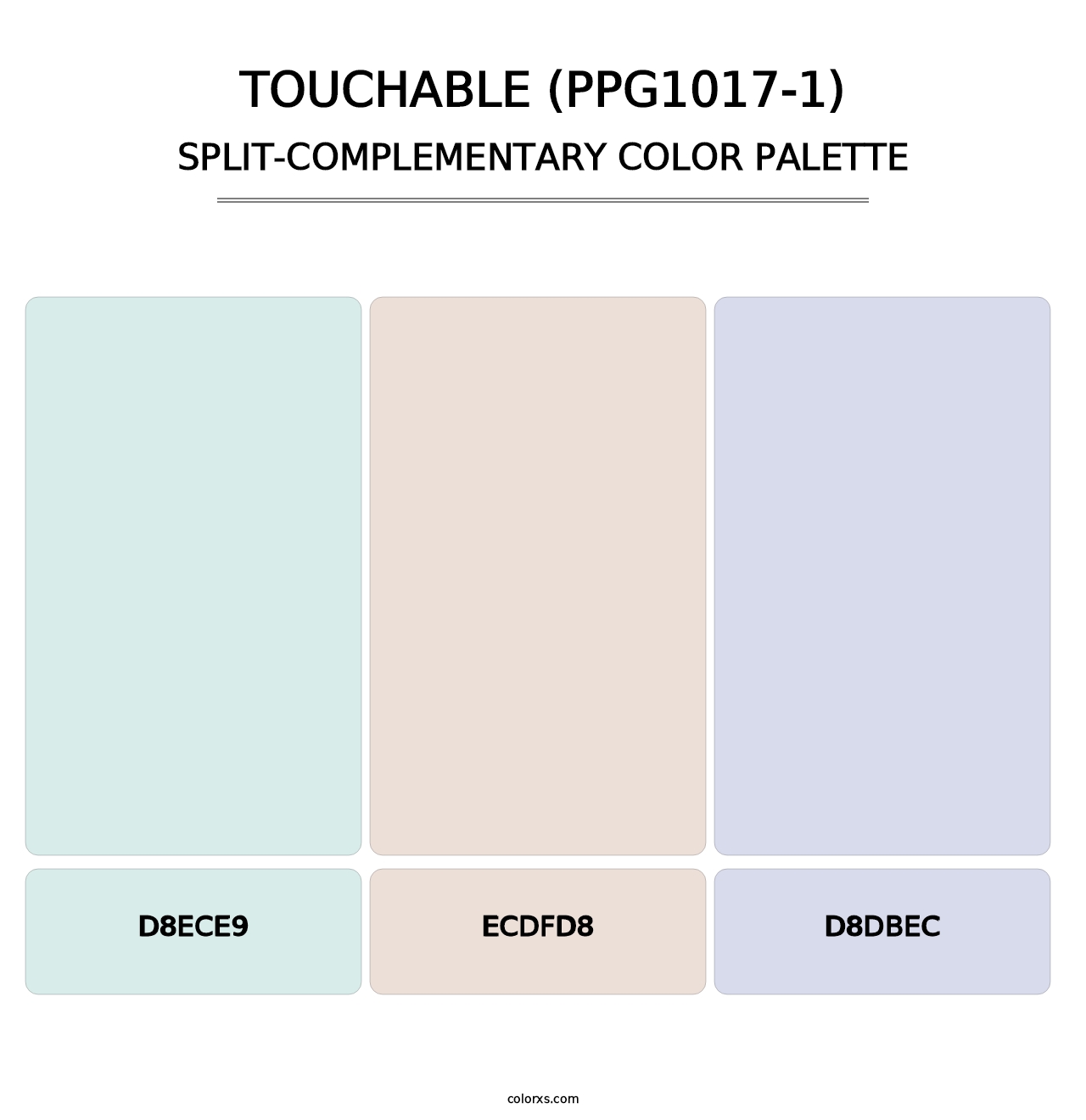 Touchable (PPG1017-1) - Split-Complementary Color Palette