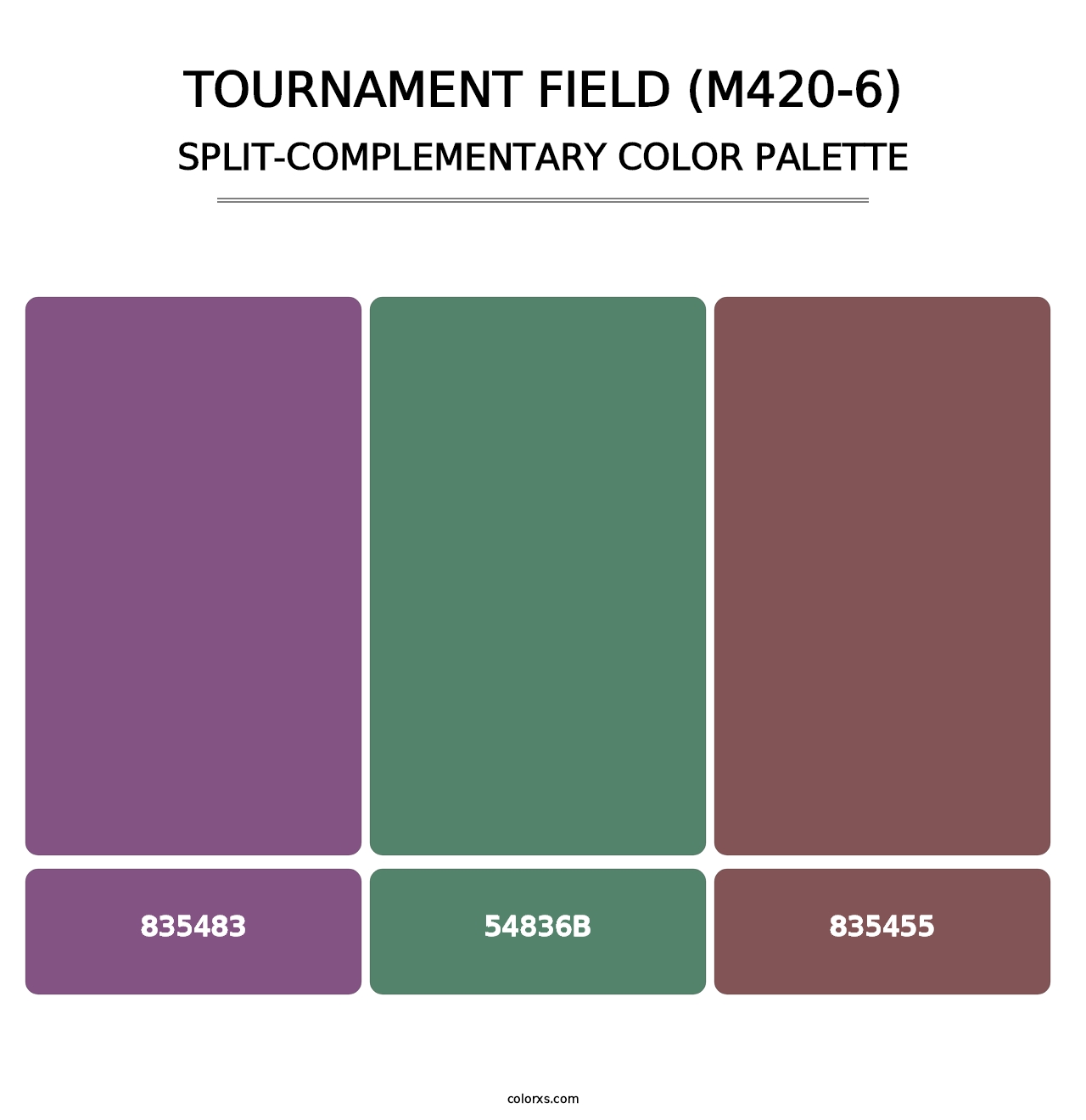 Tournament Field (M420-6) - Split-Complementary Color Palette