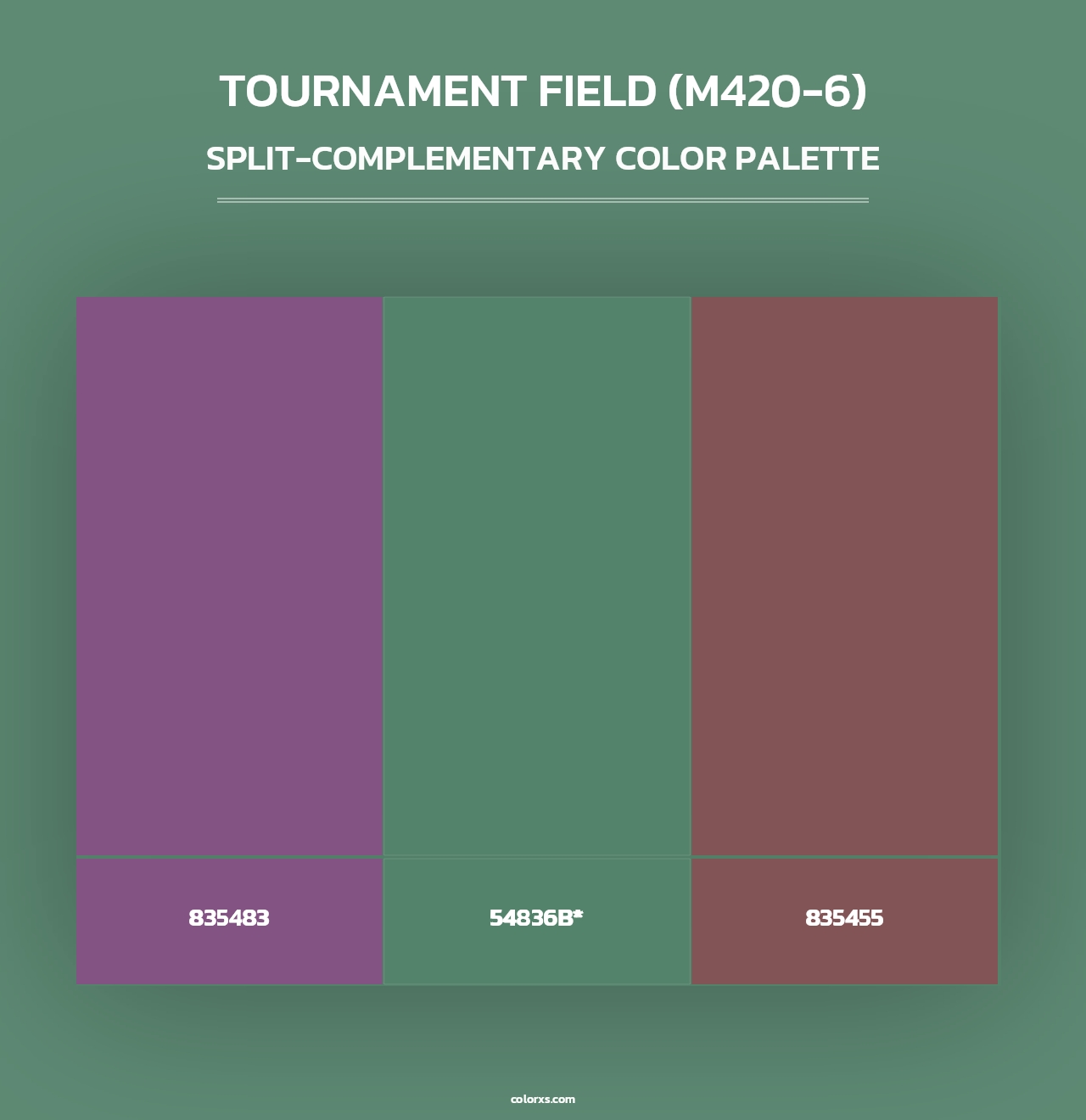 Tournament Field (M420-6) - Split-Complementary Color Palette
