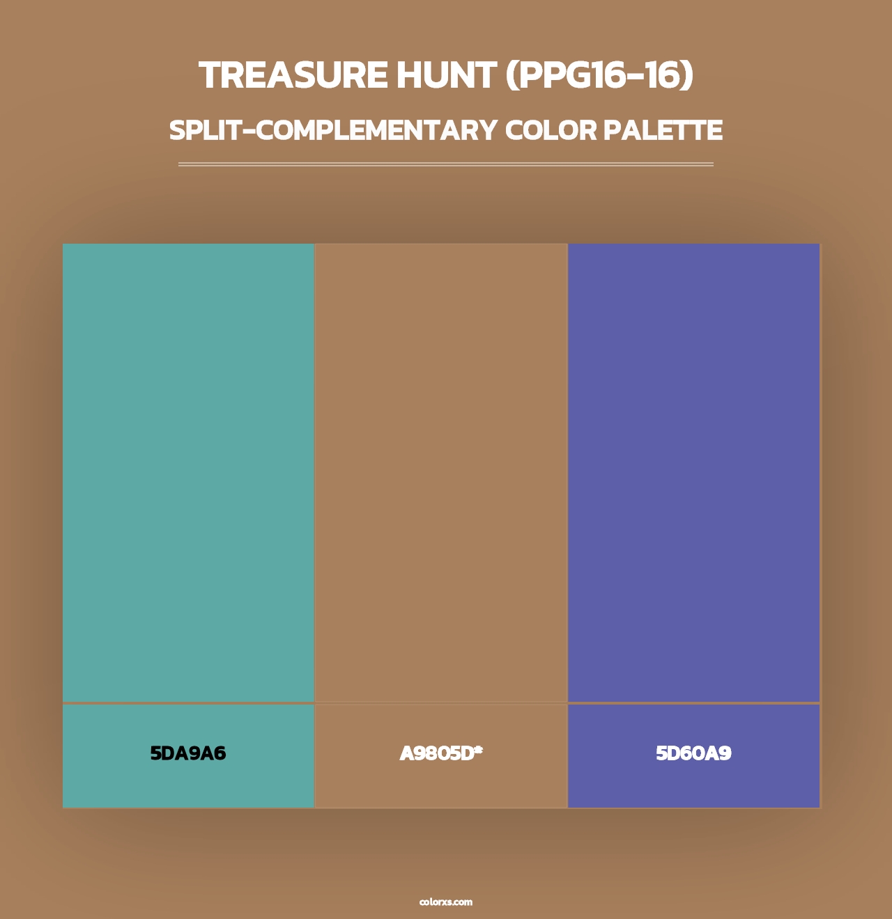 Treasure Hunt (PPG16-16) - Split-Complementary Color Palette