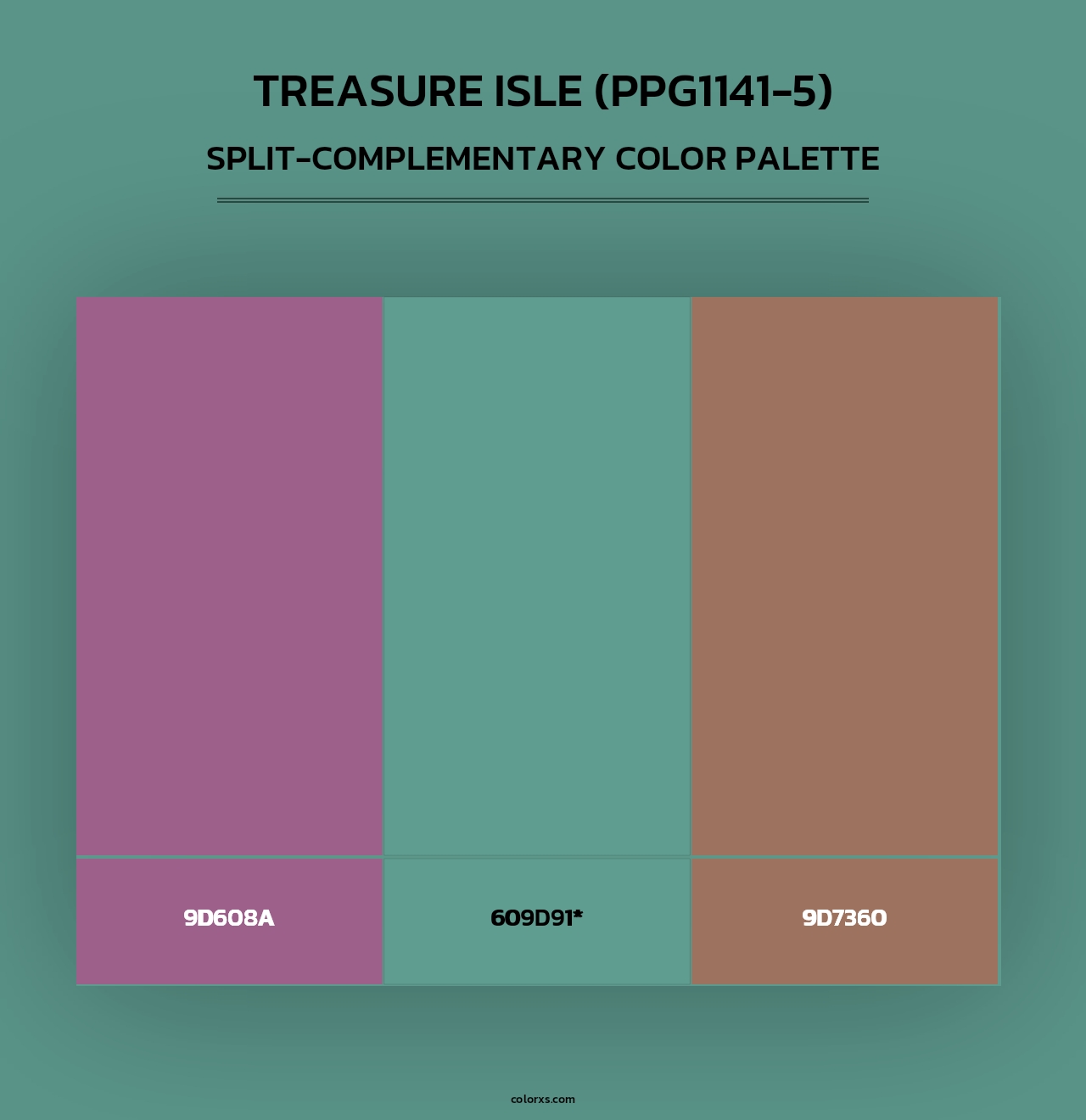 Treasure Isle (PPG1141-5) - Split-Complementary Color Palette