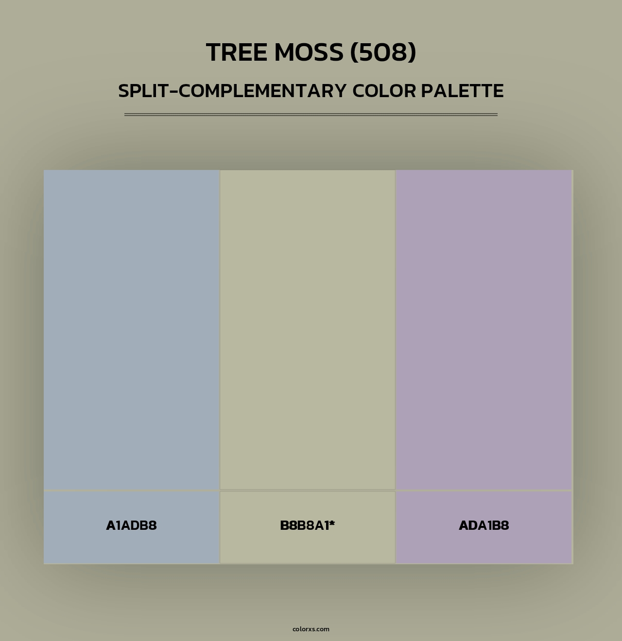 Tree Moss (508) - Split-Complementary Color Palette