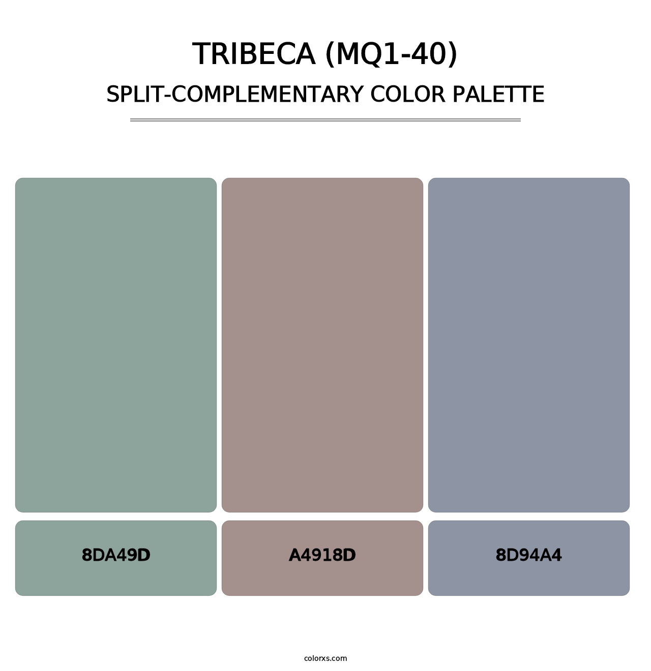 Tribeca (MQ1-40) - Split-Complementary Color Palette