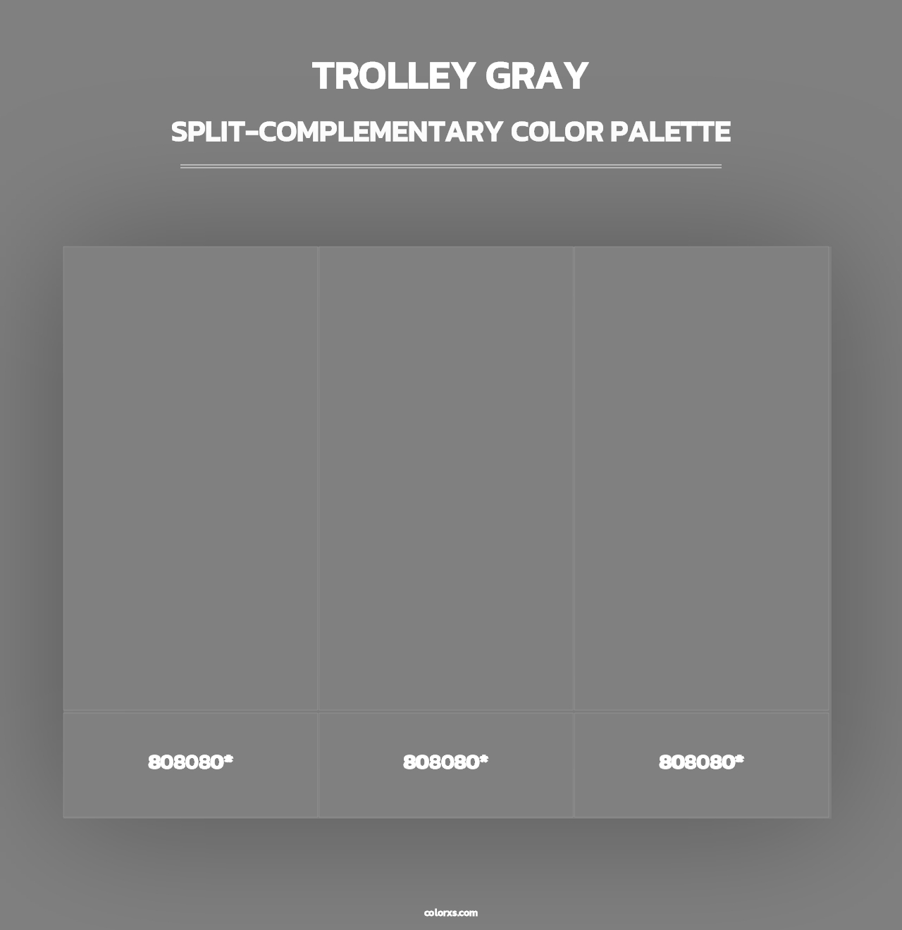 Trolley Gray - Split-Complementary Color Palette
