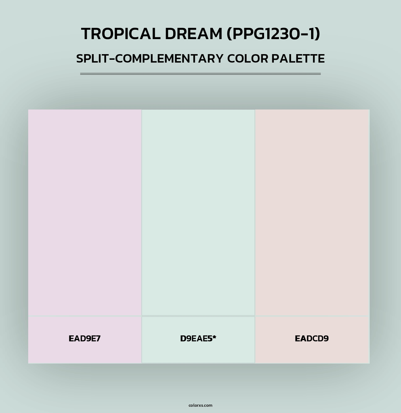 Tropical Dream (PPG1230-1) - Split-Complementary Color Palette