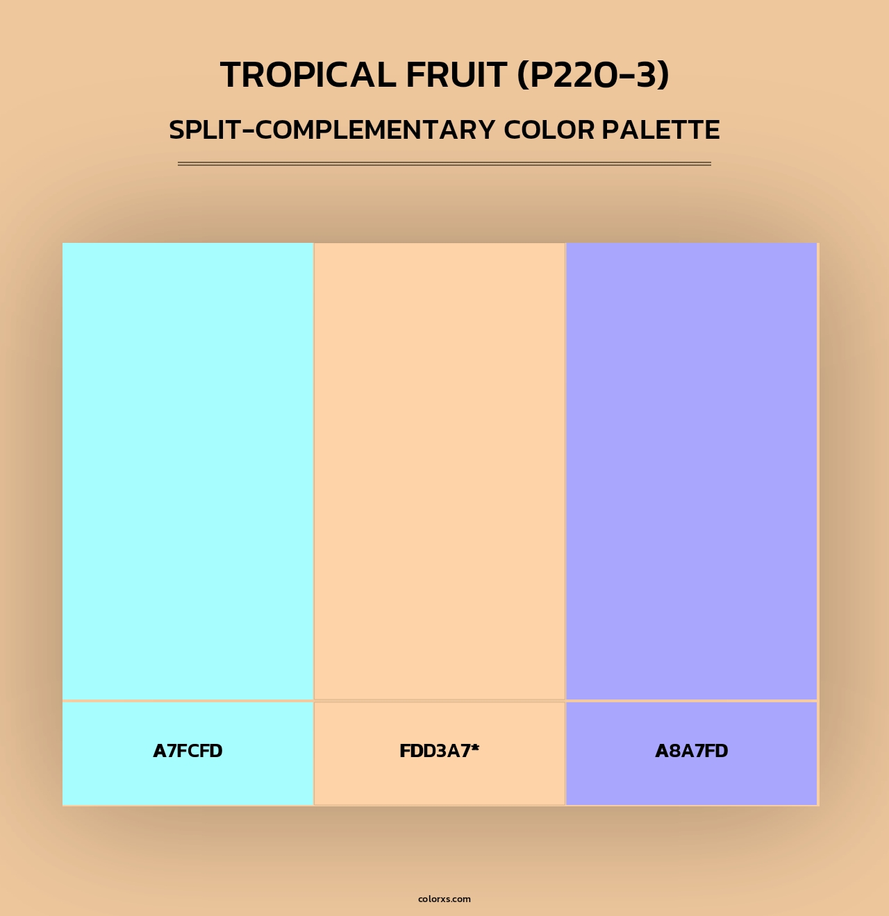 Tropical Fruit (P220-3) - Split-Complementary Color Palette