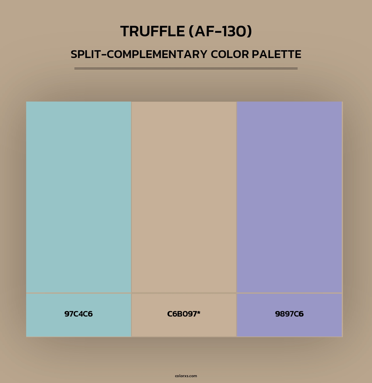Truffle (AF-130) - Split-Complementary Color Palette