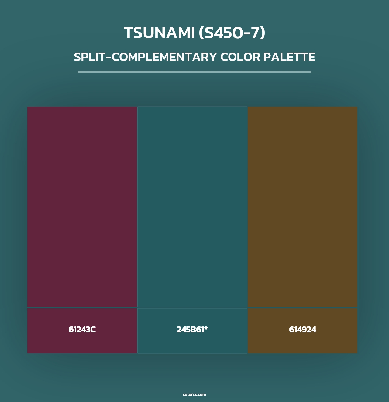 Tsunami (S450-7) - Split-Complementary Color Palette