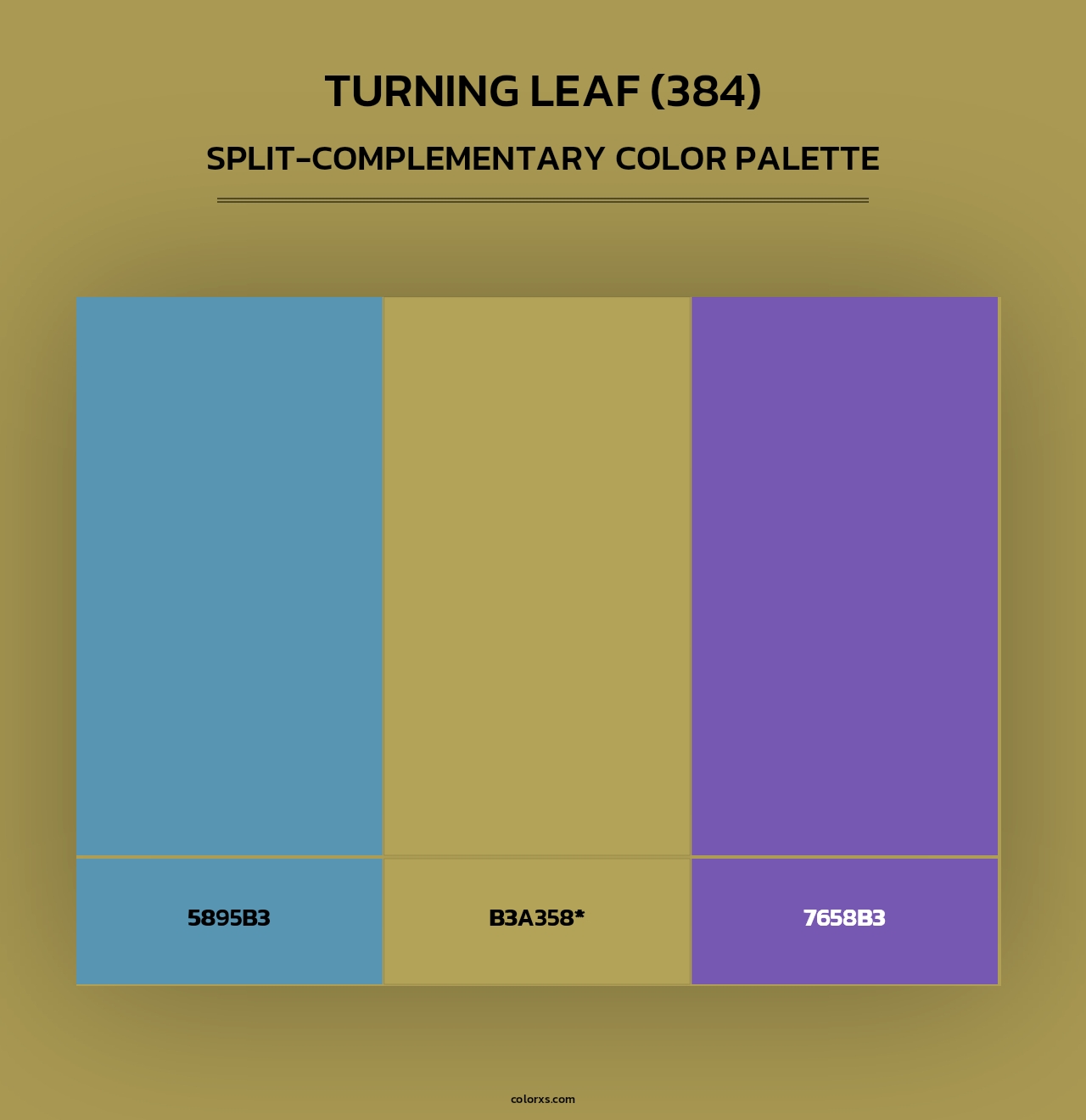Turning Leaf (384) - Split-Complementary Color Palette