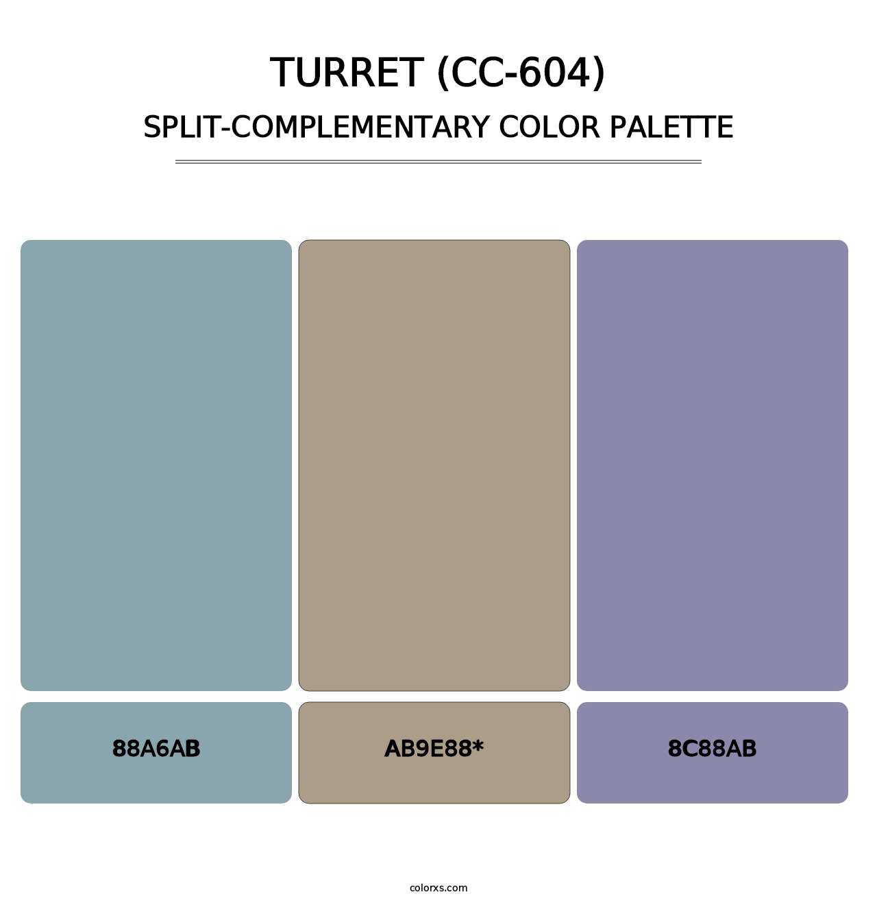 Turret (CC-604) - Split-Complementary Color Palette