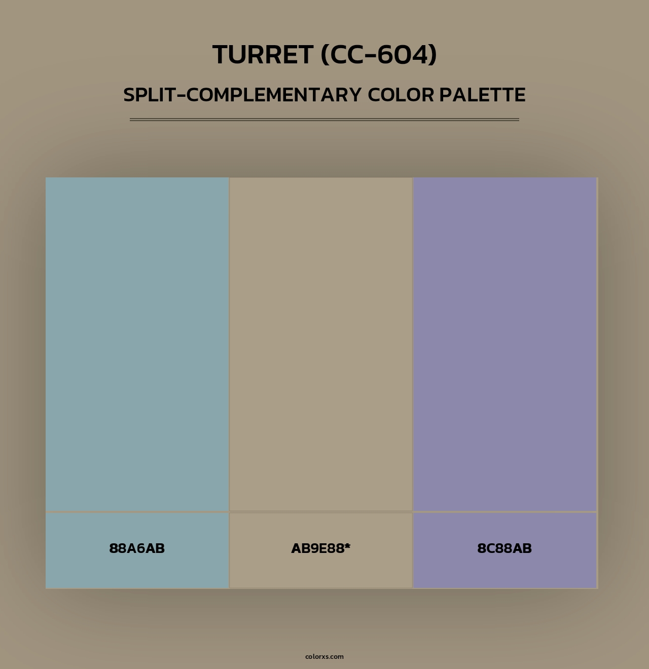 Turret (CC-604) - Split-Complementary Color Palette