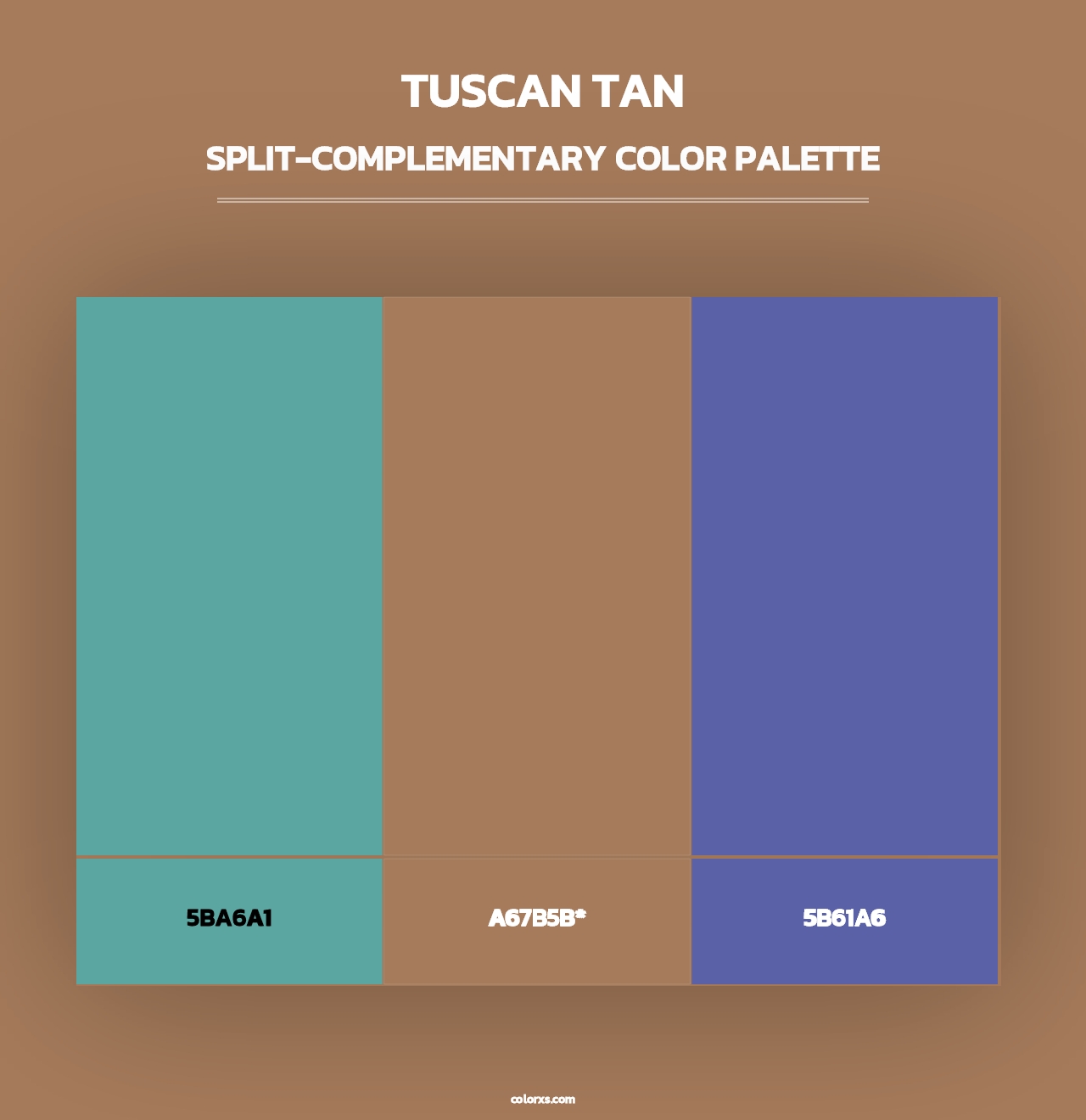 Tuscan Tan - Split-Complementary Color Palette