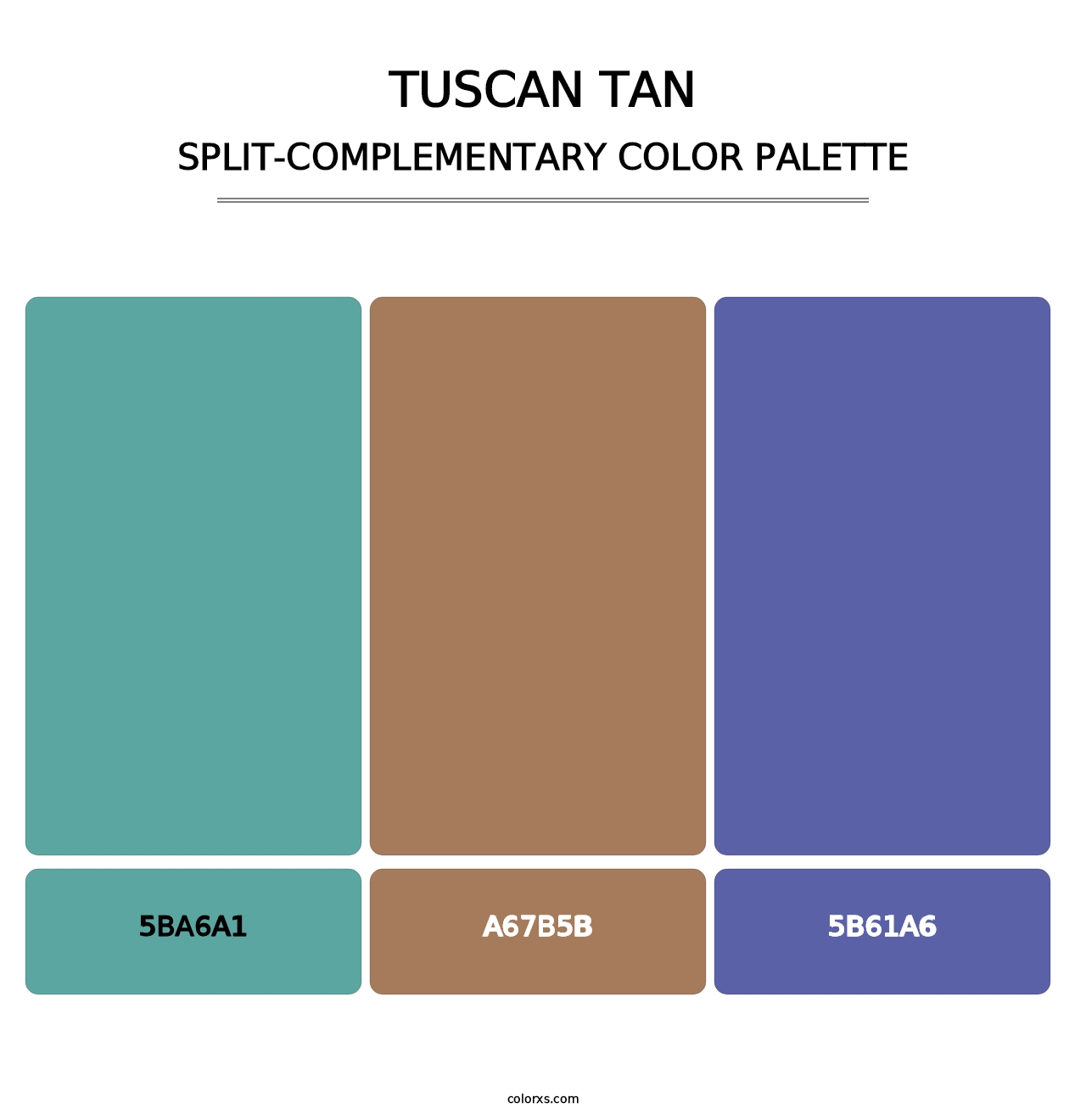 Tuscan Tan - Split-Complementary Color Palette