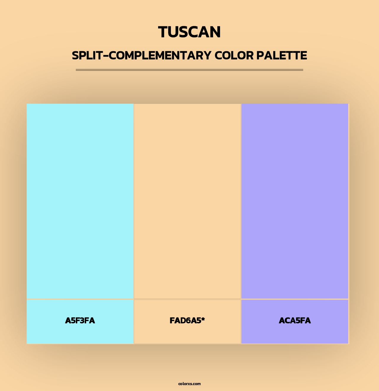Tuscan - Split-Complementary Color Palette