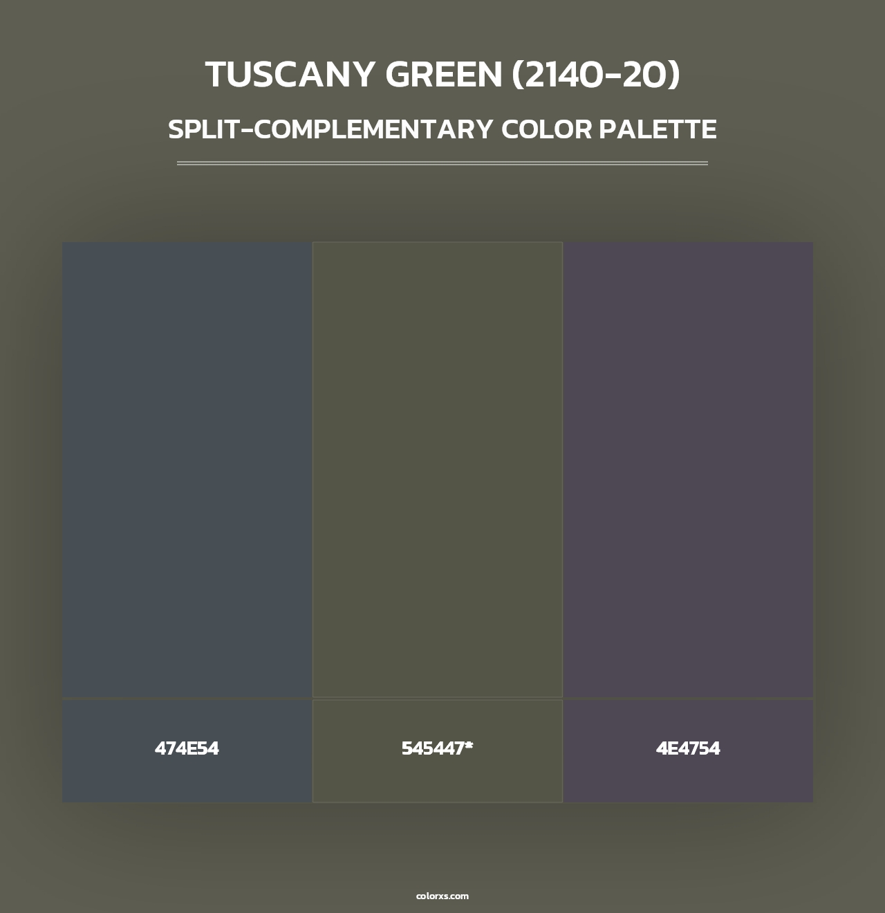Tuscany Green (2140-20) - Split-Complementary Color Palette