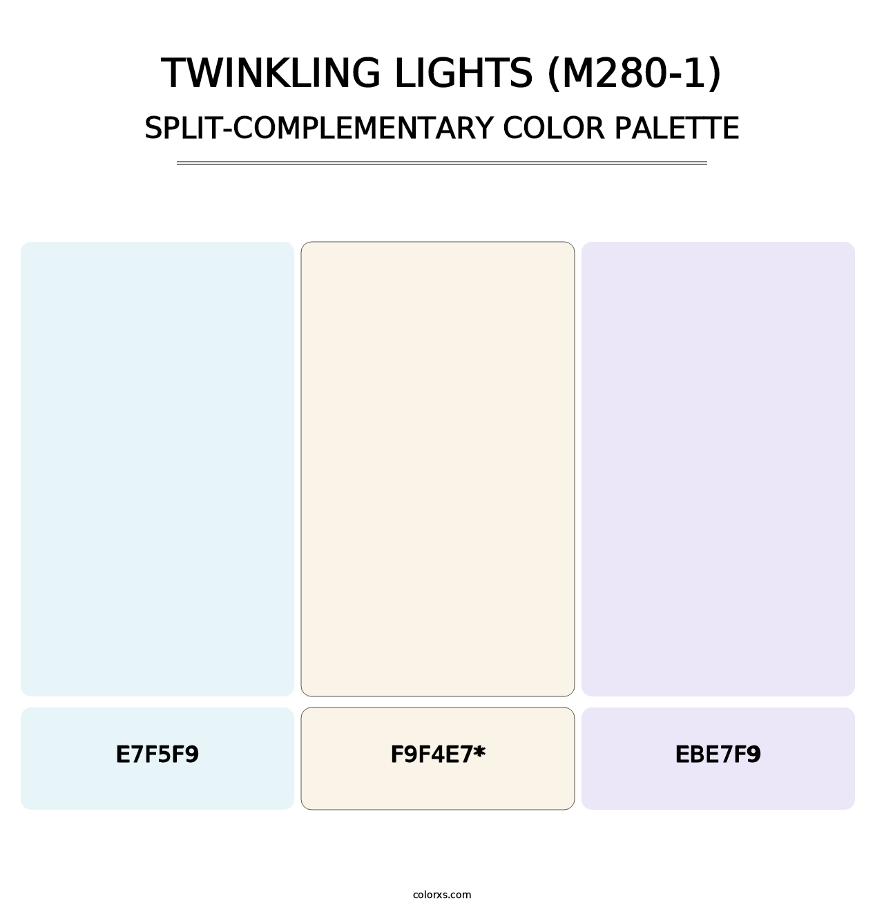 Twinkling Lights (M280-1) - Split-Complementary Color Palette