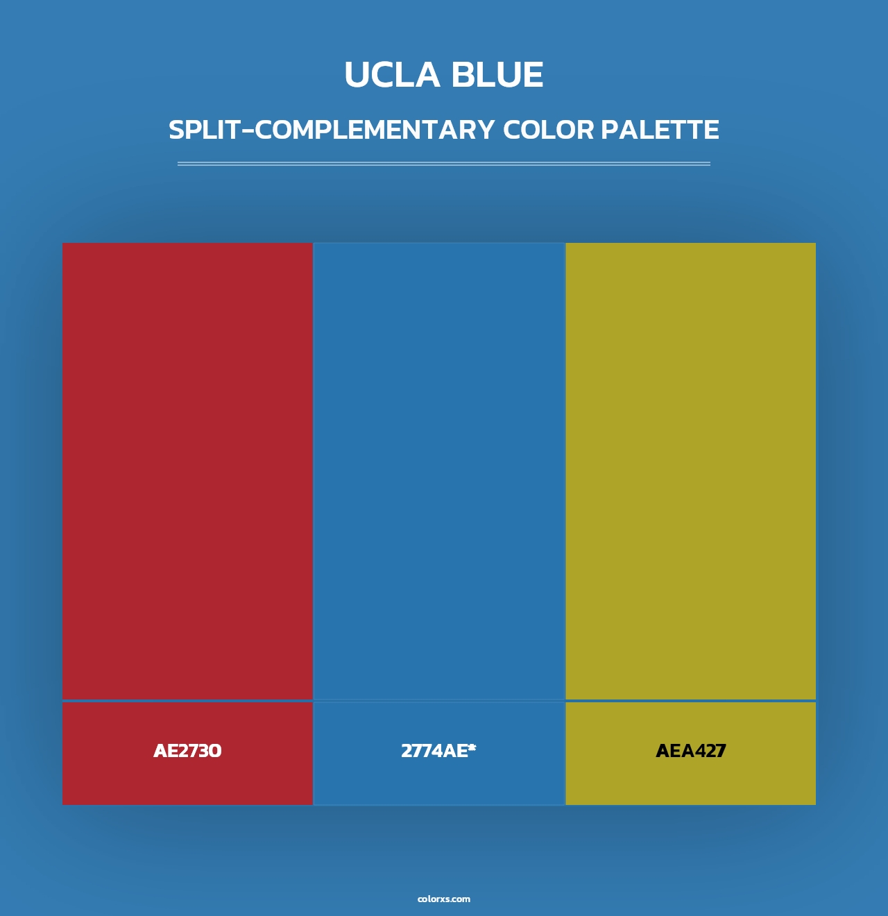 UCLA Blue - Split-Complementary Color Palette
