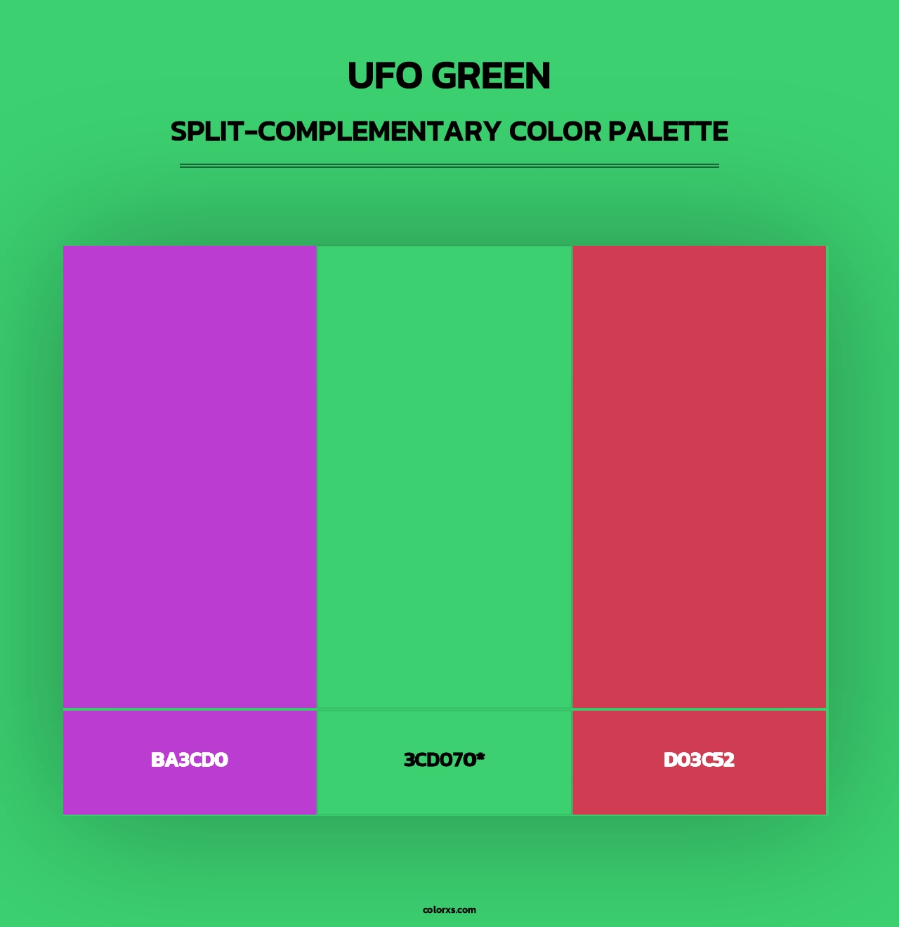 UFO Green - Split-Complementary Color Palette