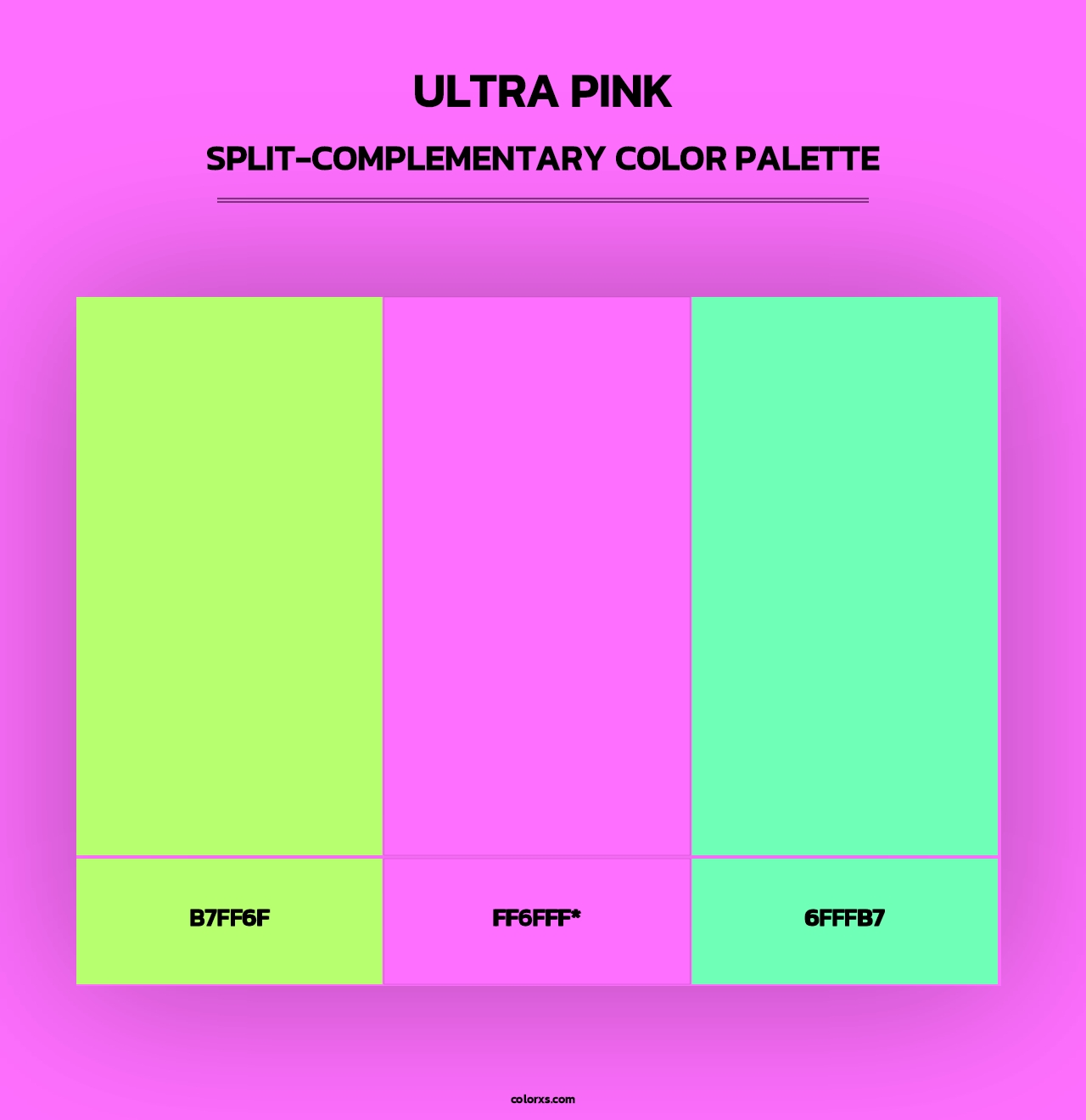 Ultra Pink - Split-Complementary Color Palette