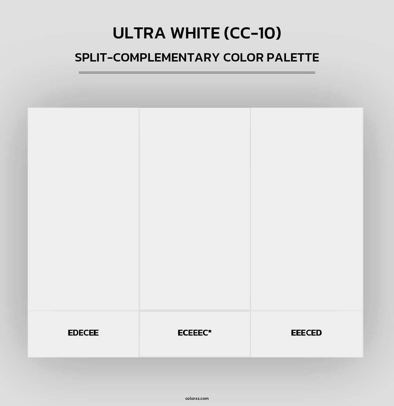 Ultra White (CC-10) - Split-Complementary Color Palette