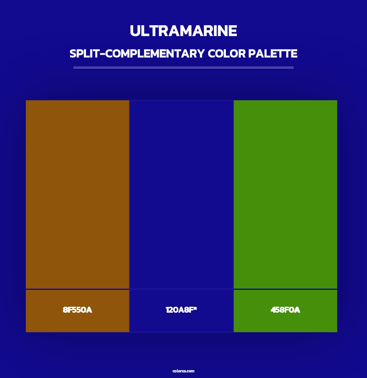 Ultramarine - Split-Complementary Color Palette