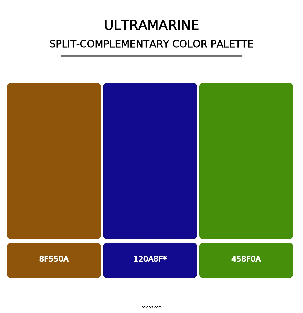 Ultramarine - Split-Complementary Color Palette