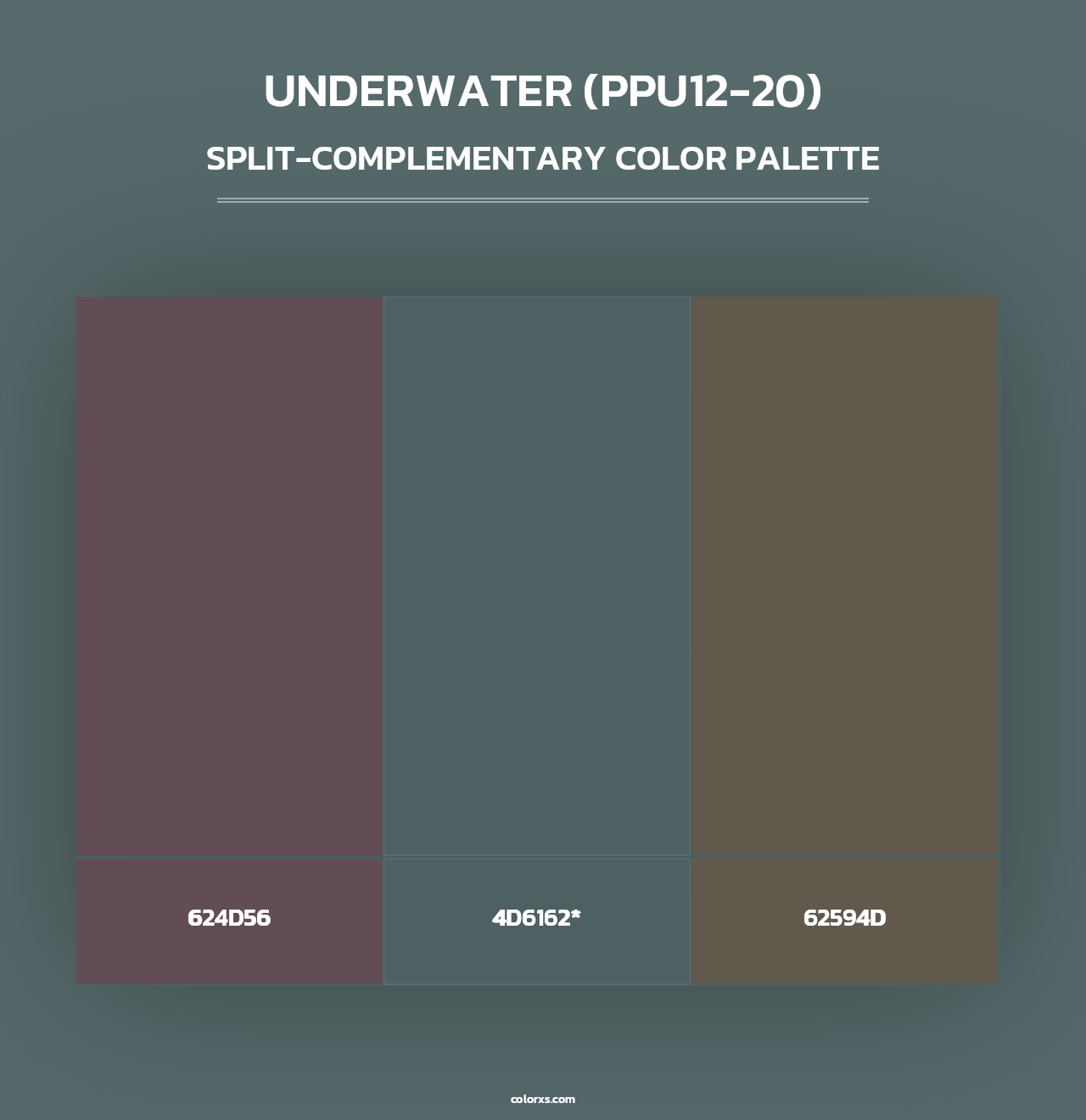 Underwater (PPU12-20) - Split-Complementary Color Palette