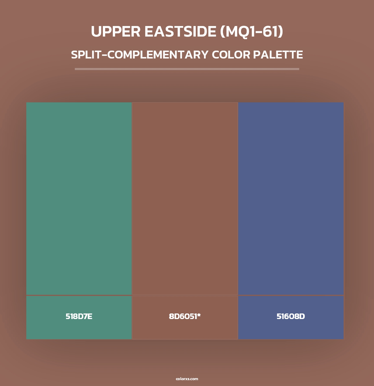 Upper Eastside (MQ1-61) - Split-Complementary Color Palette