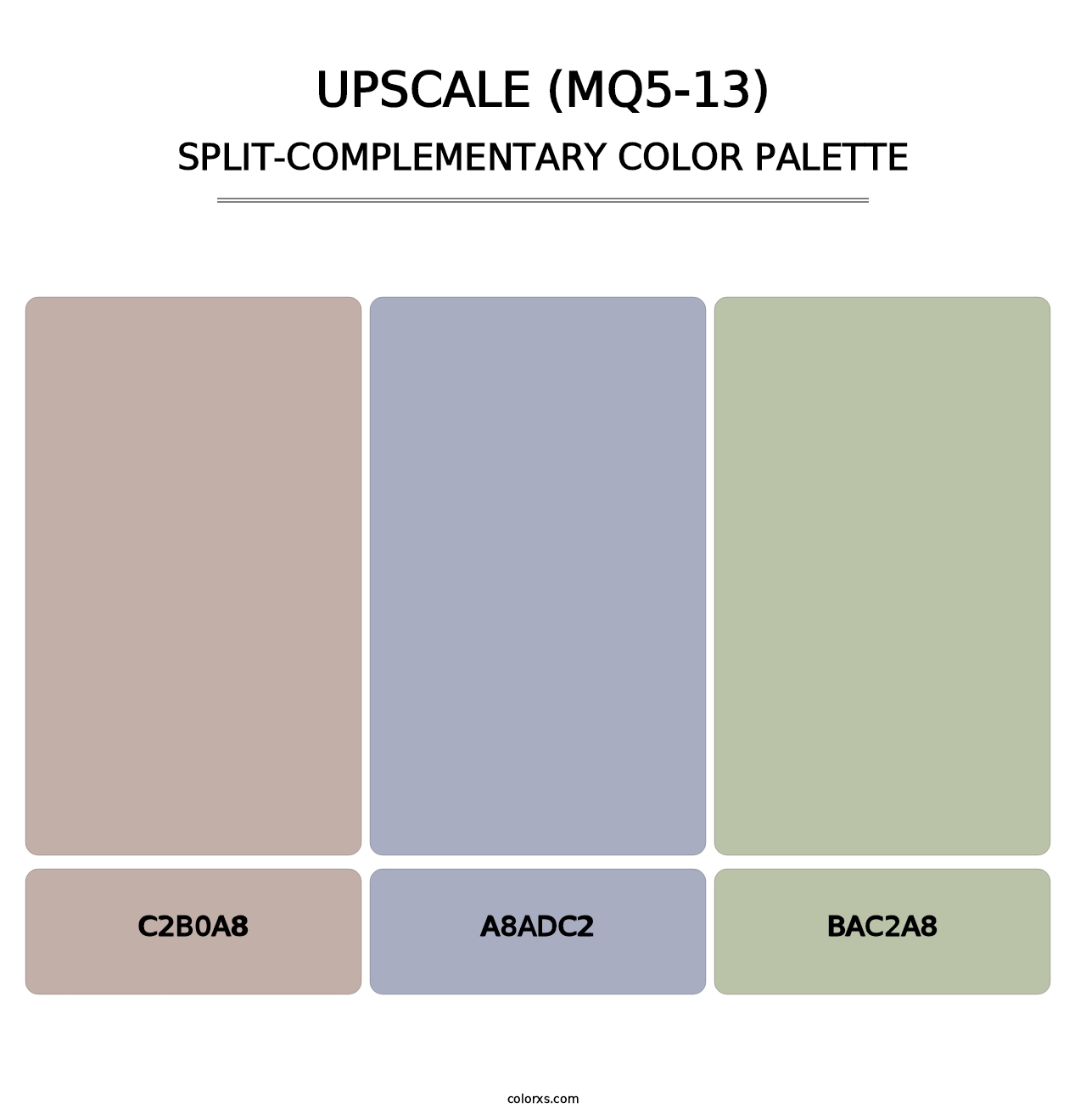 Upscale (MQ5-13) - Split-Complementary Color Palette