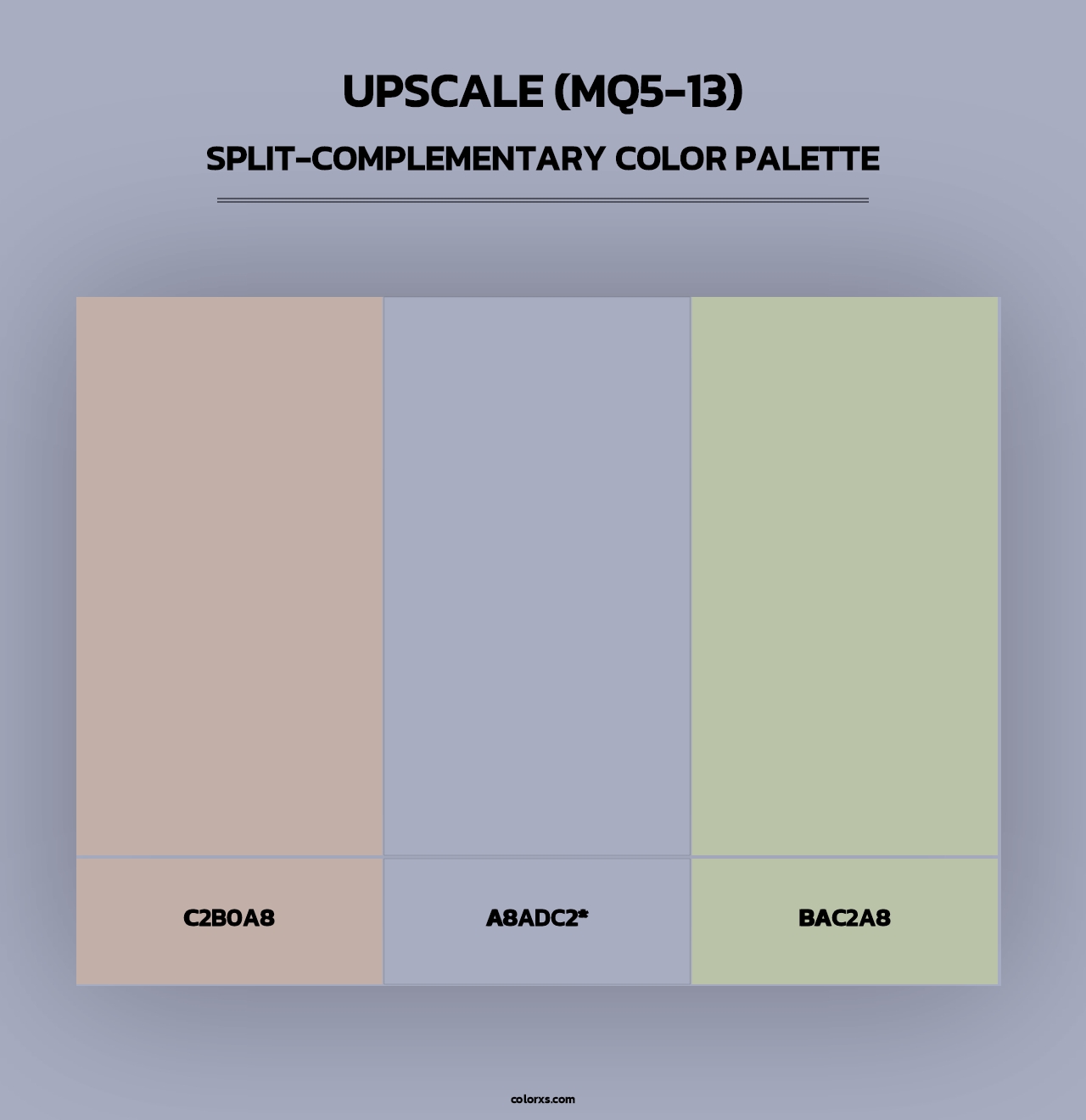 Upscale (MQ5-13) - Split-Complementary Color Palette