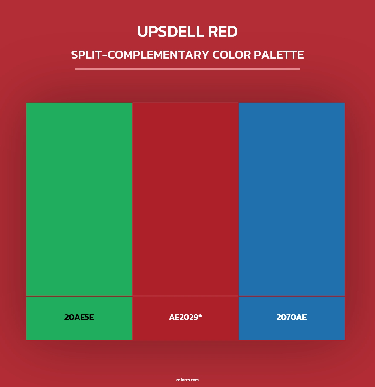 Upsdell Red - Split-Complementary Color Palette
