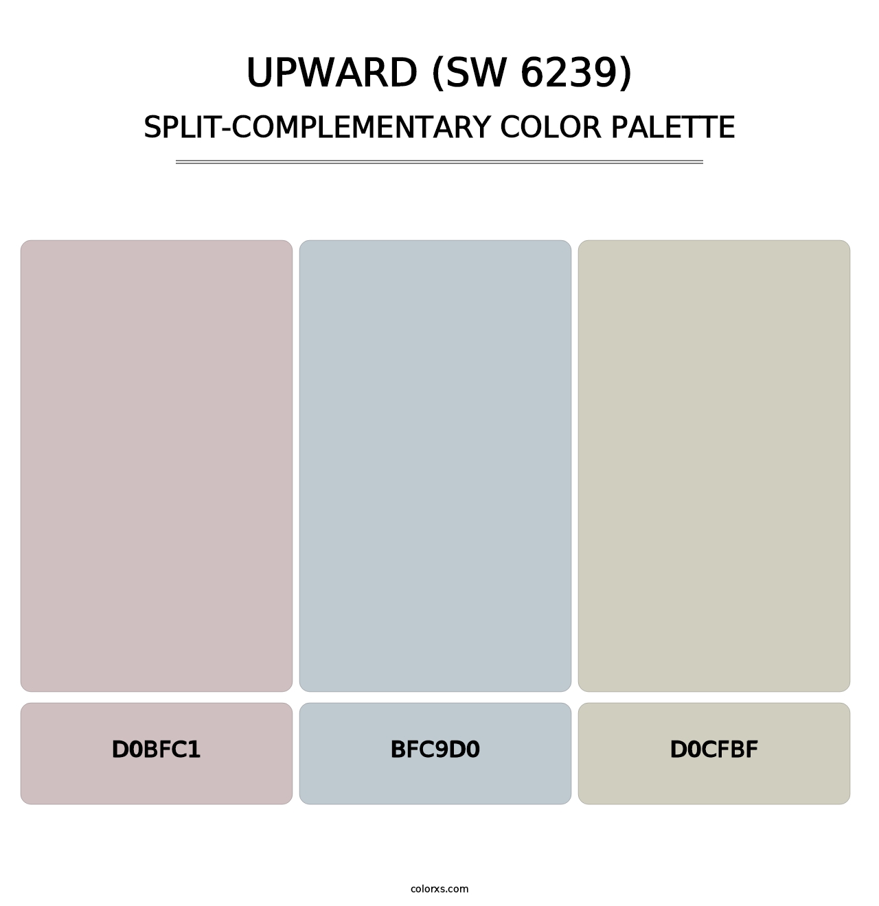 Upward (SW 6239) - Split-Complementary Color Palette