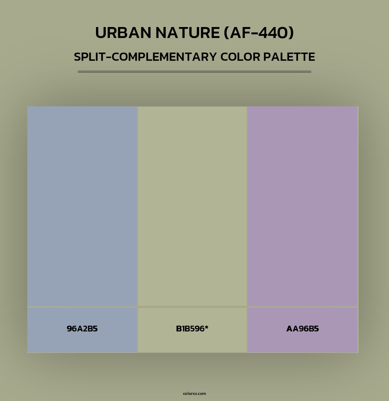 Urban Nature (AF-440) - Split-Complementary Color Palette