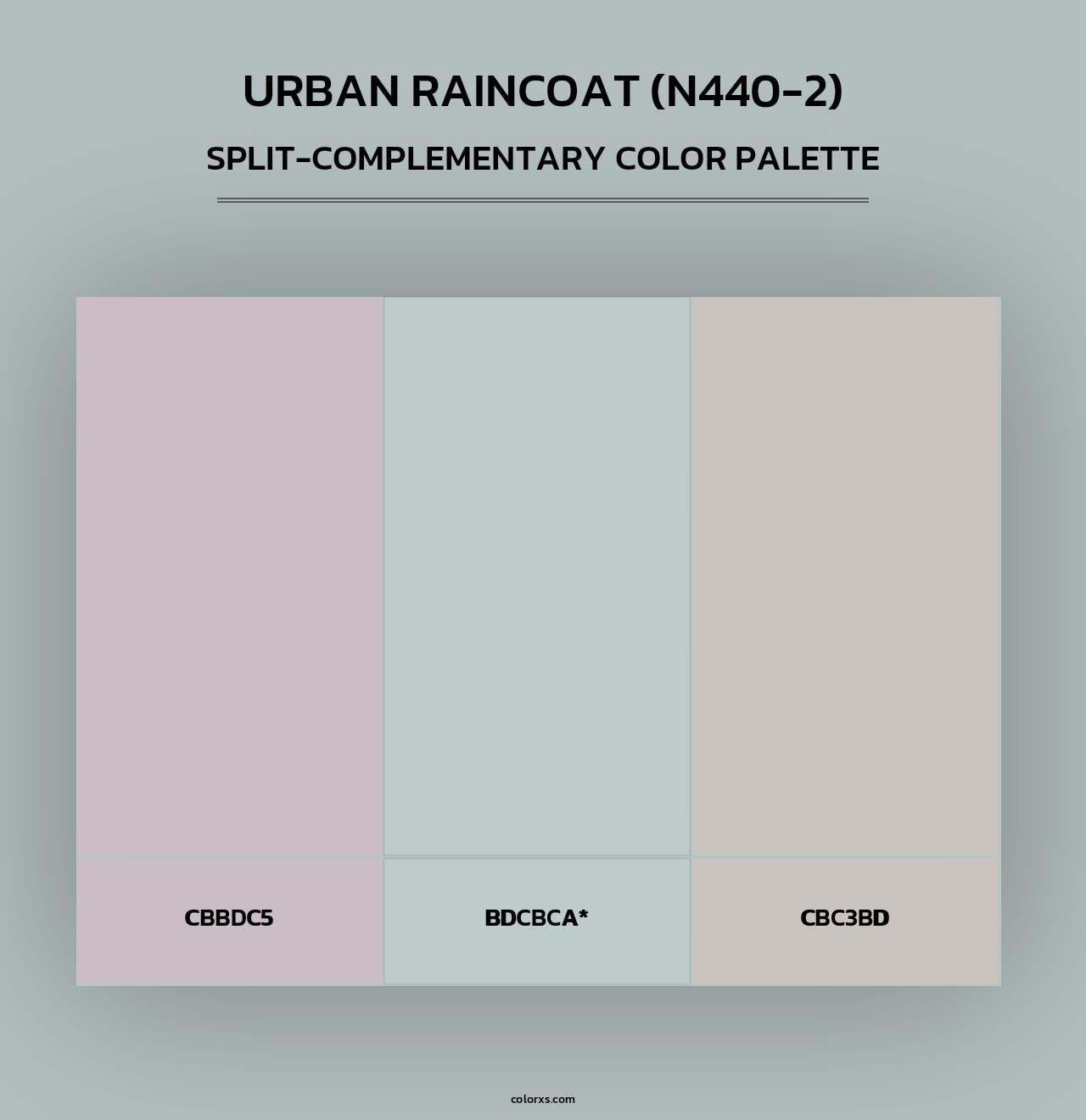 Urban Raincoat (N440-2) - Split-Complementary Color Palette