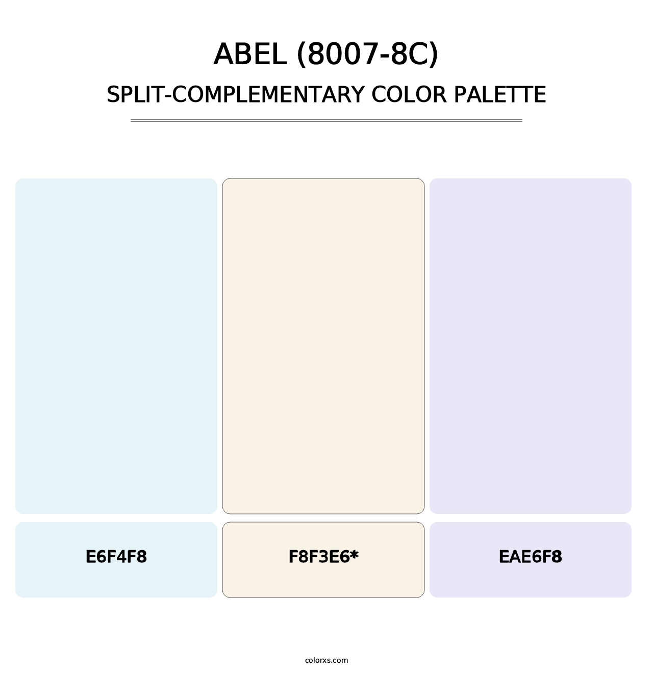 Abel (8007-8C) - Split-Complementary Color Palette