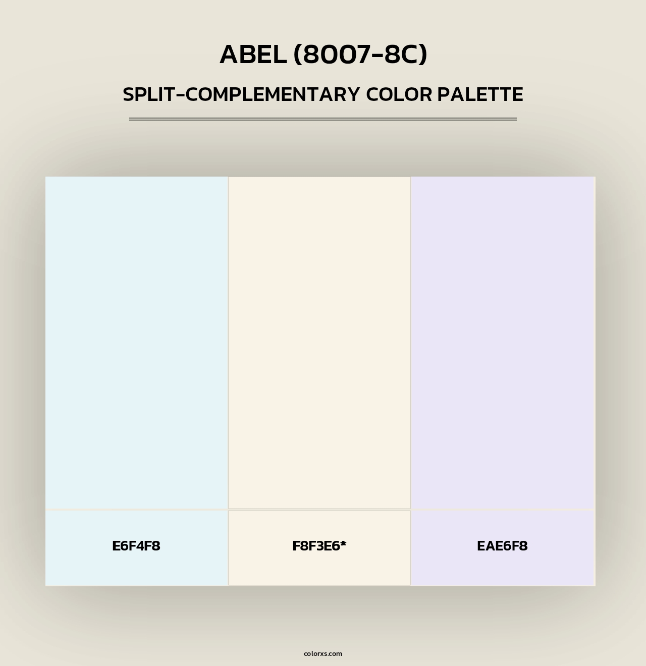 Abel (8007-8C) - Split-Complementary Color Palette