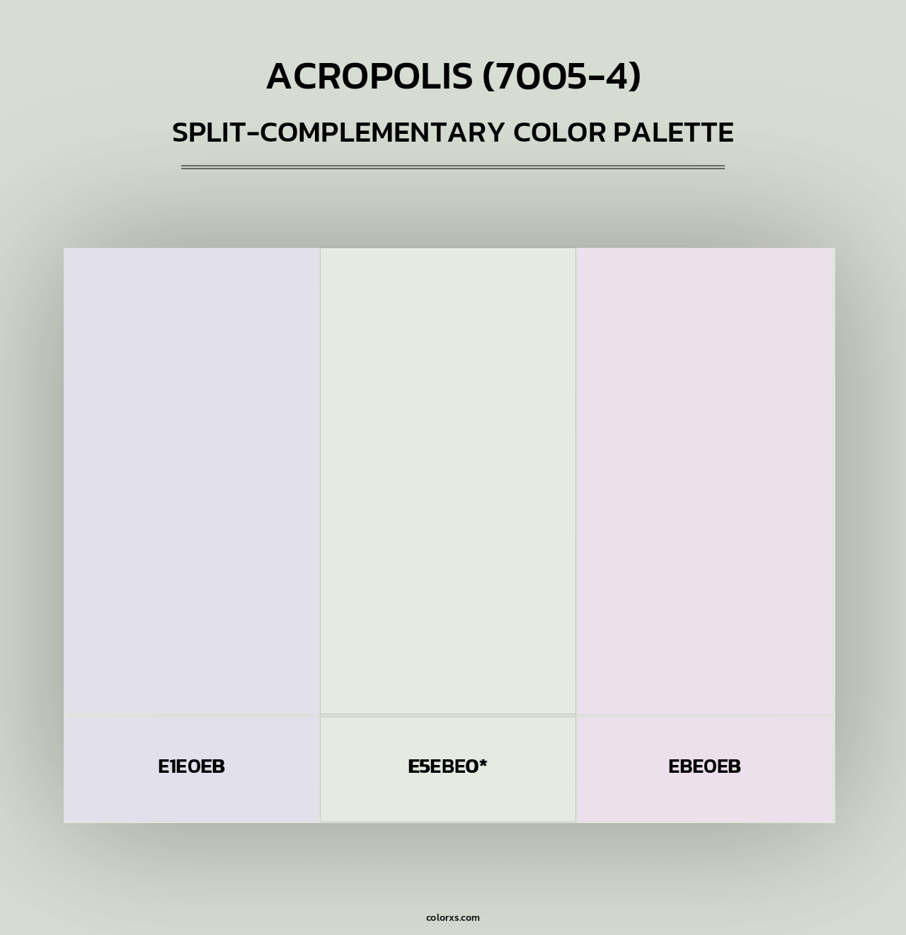 Acropolis (7005-4) - Split-Complementary Color Palette