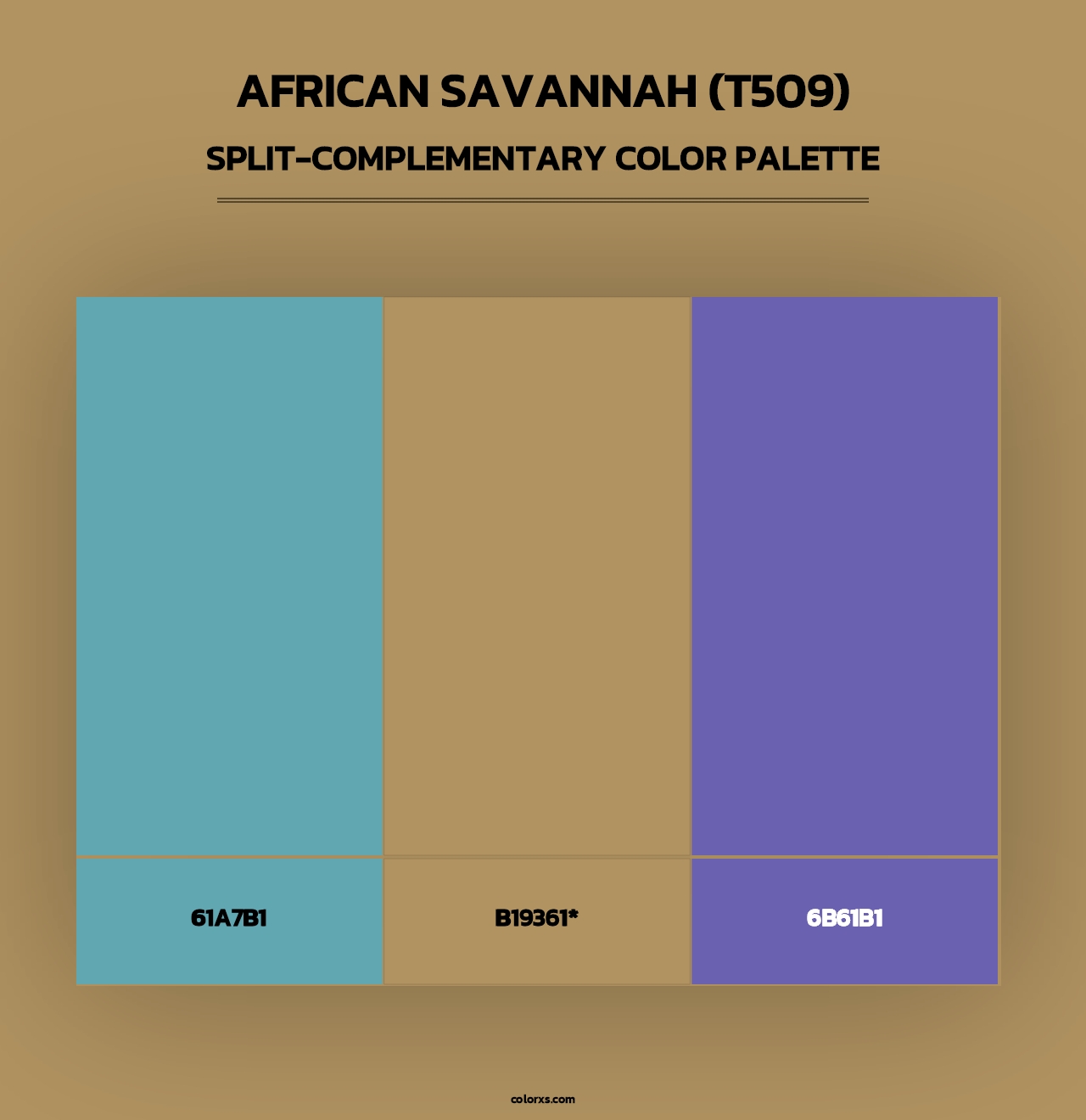 African Savannah (T509) - Split-Complementary Color Palette