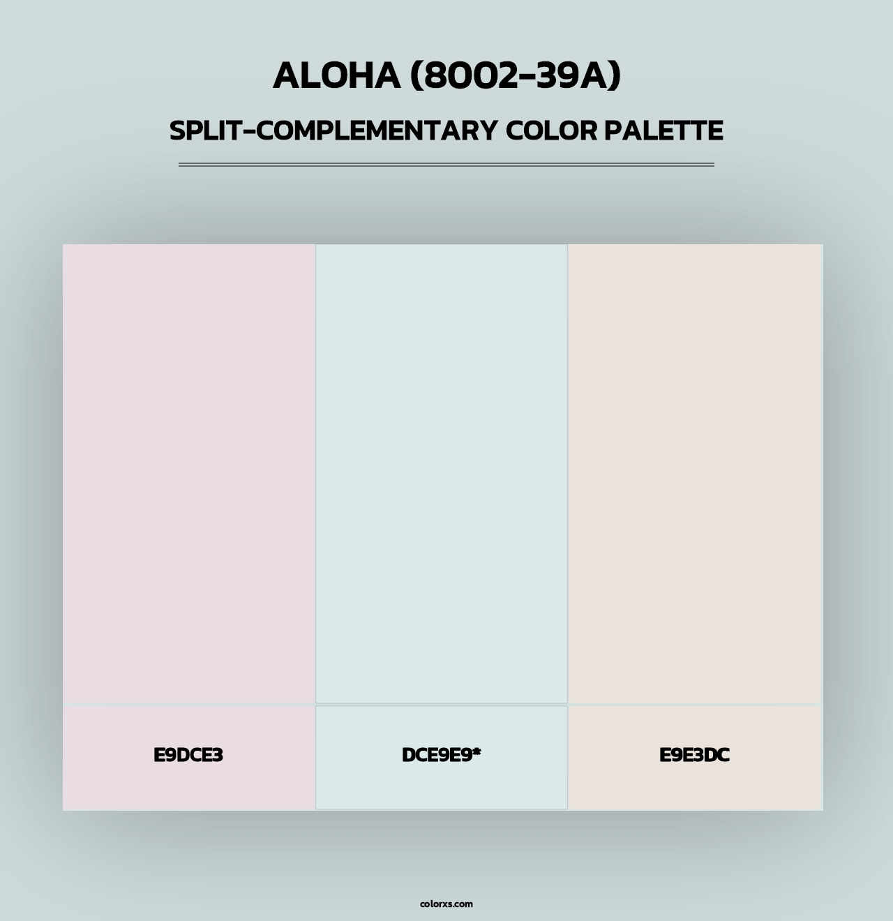 Aloha (8002-39A) - Split-Complementary Color Palette
