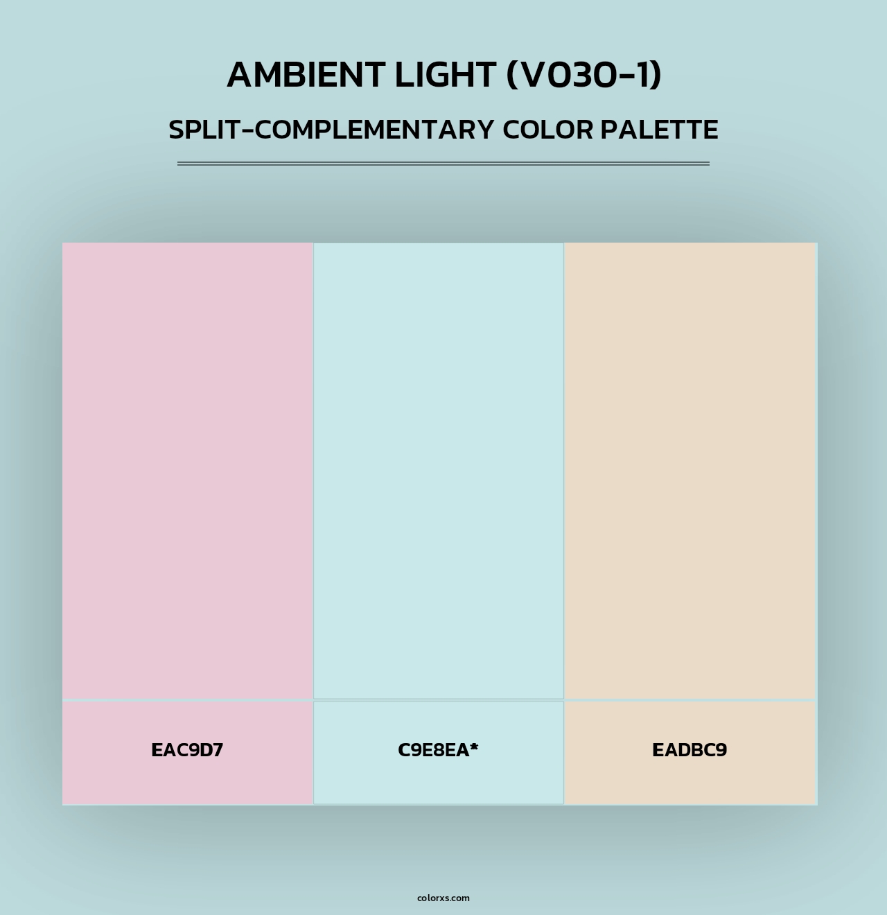 Ambient Light (V030-1) - Split-Complementary Color Palette