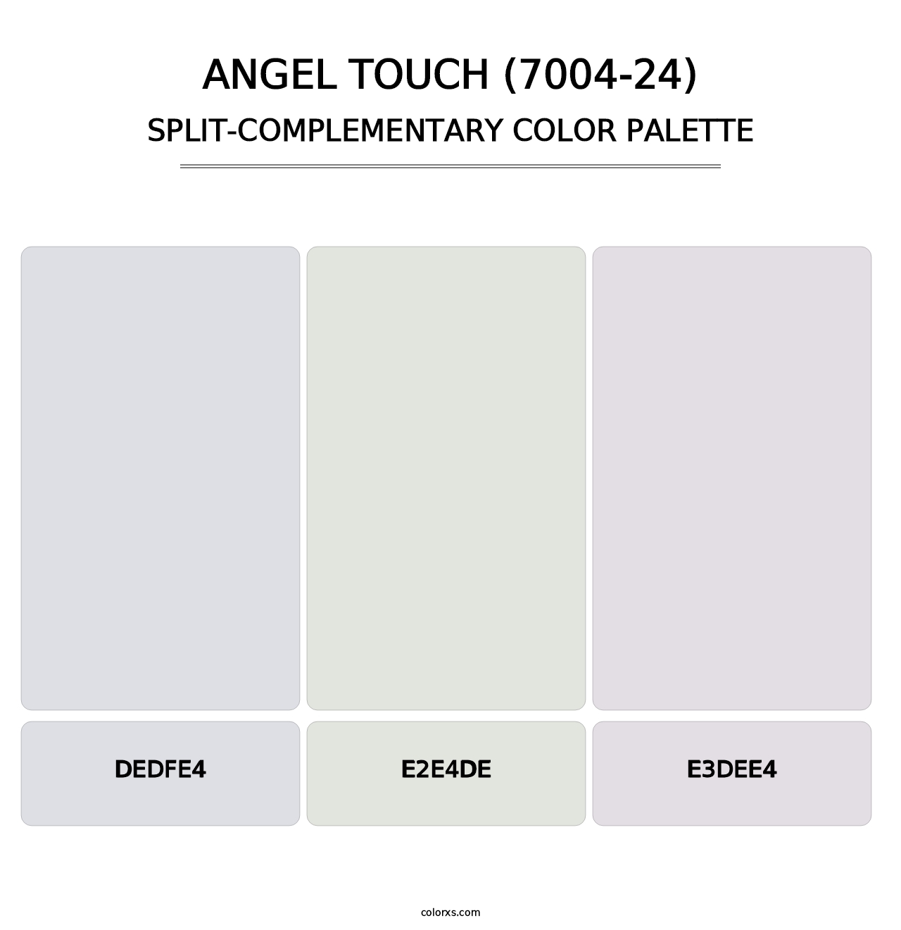 Angel Touch (7004-24) - Split-Complementary Color Palette