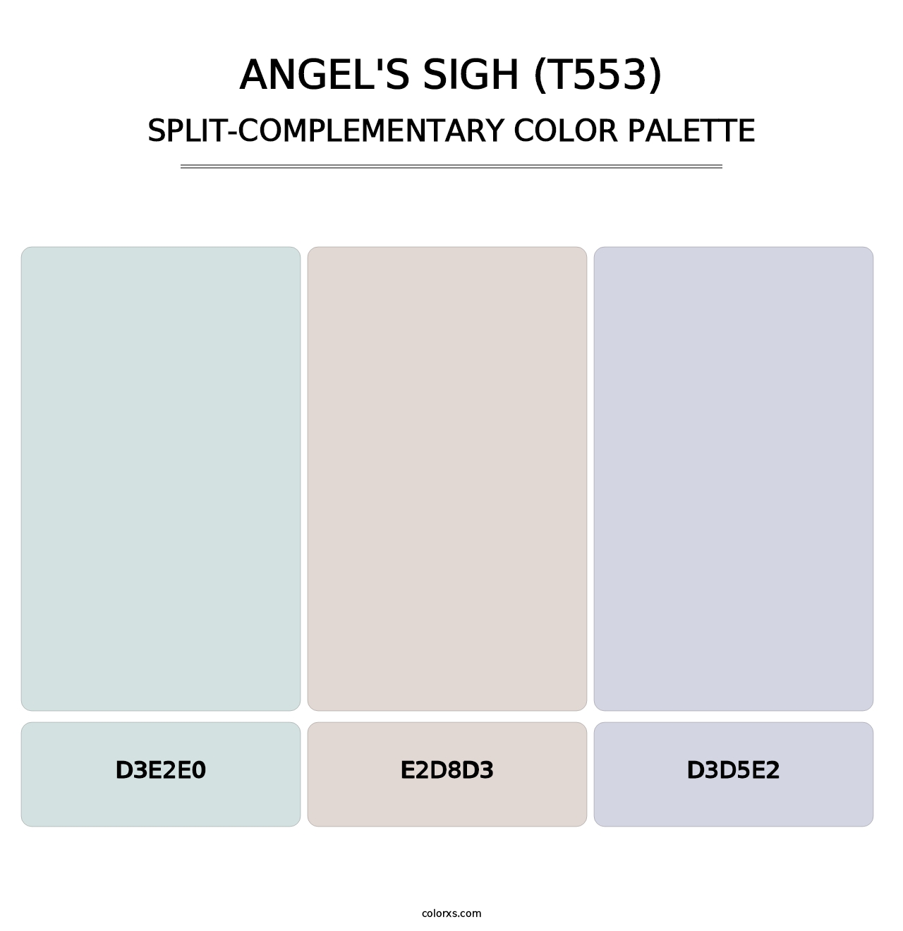 Angel's Sigh (T553) - Split-Complementary Color Palette