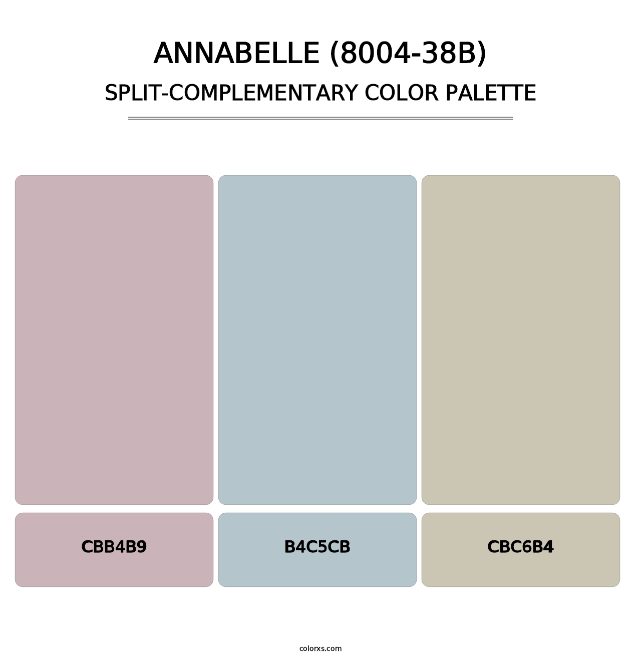 Annabelle (8004-38B) - Split-Complementary Color Palette