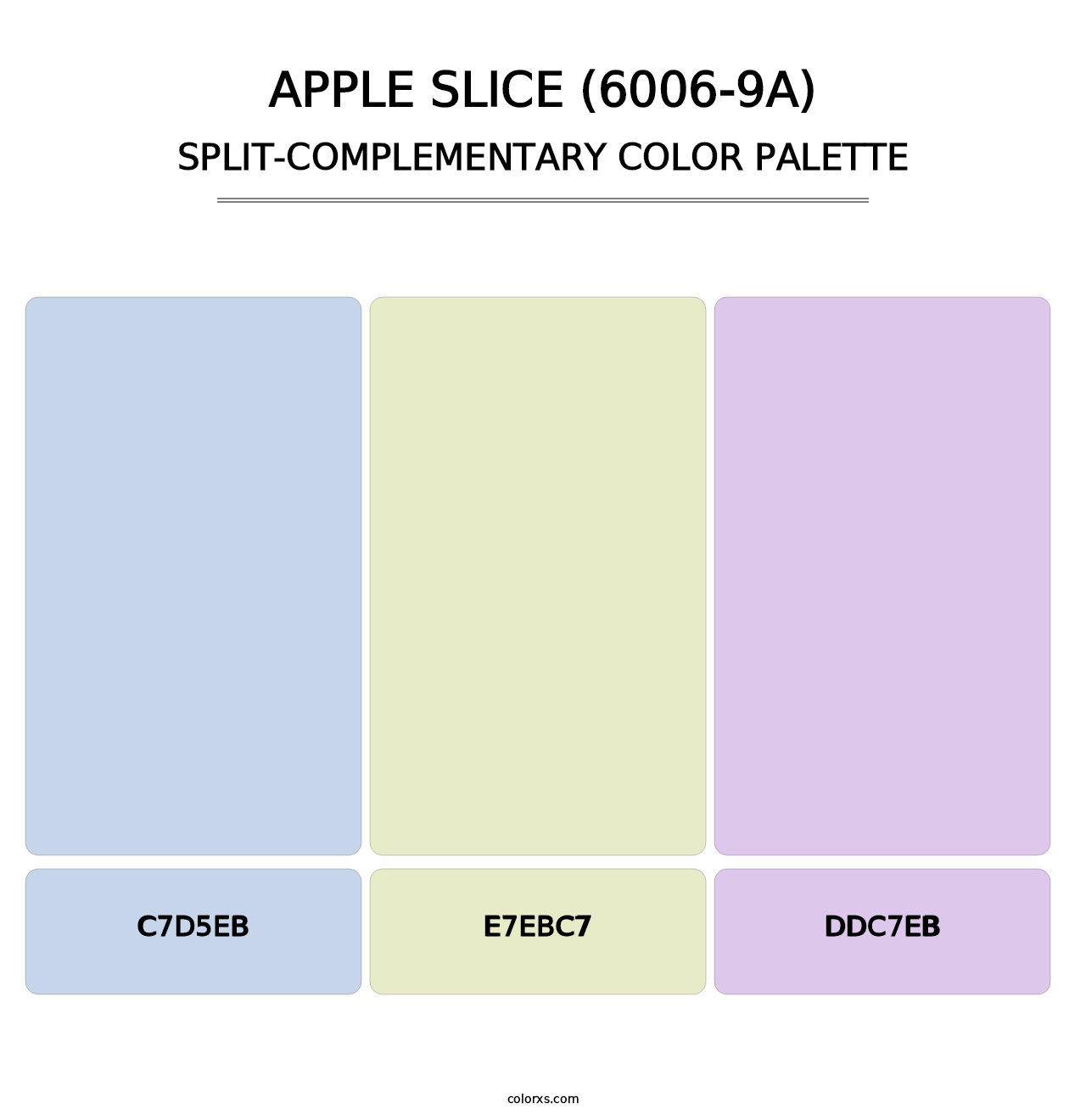 Apple Slice (6006-9A) - Split-Complementary Color Palette